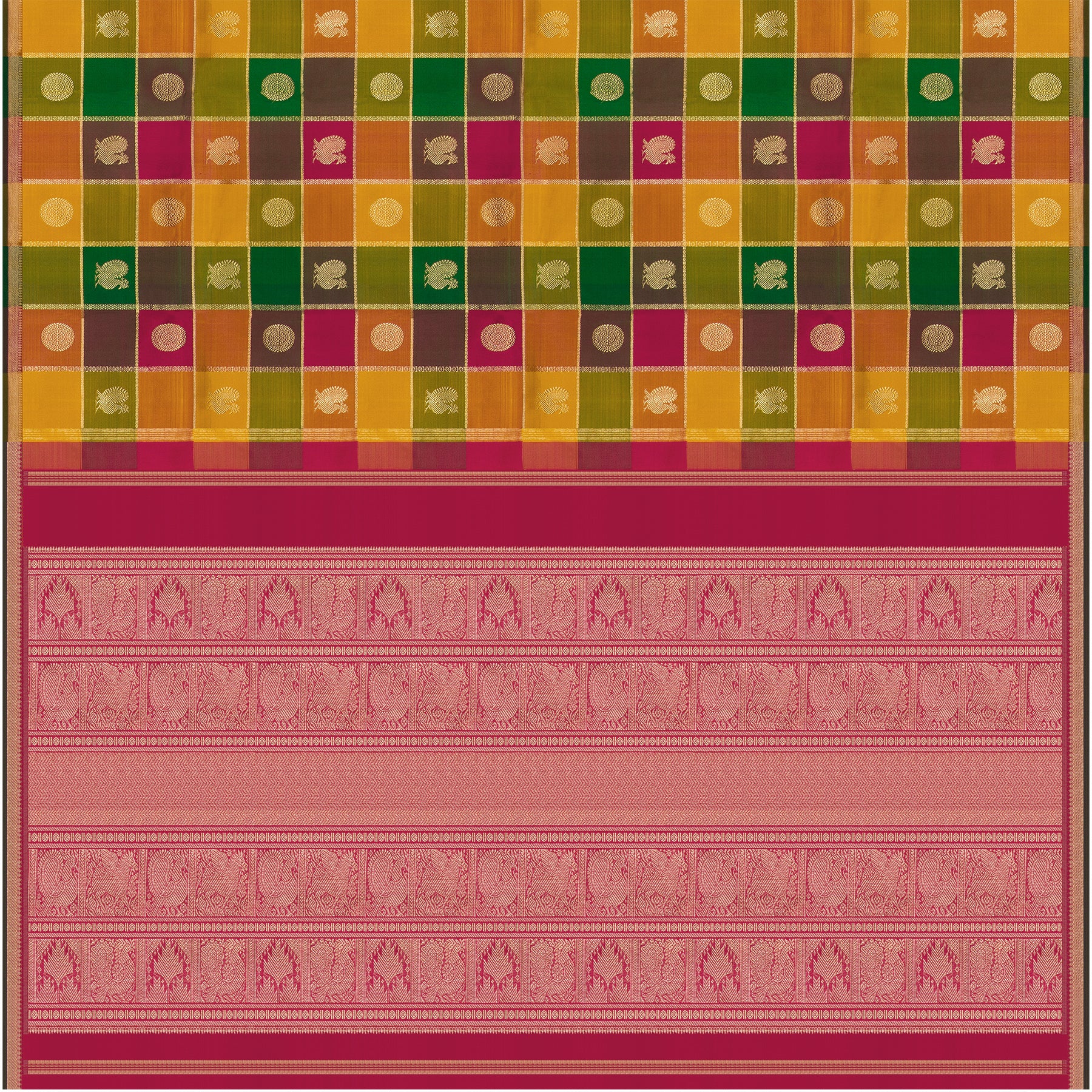 Kanakavalli Kanjivaram Silk Sari 25-109-HS001-09662 - Full View
