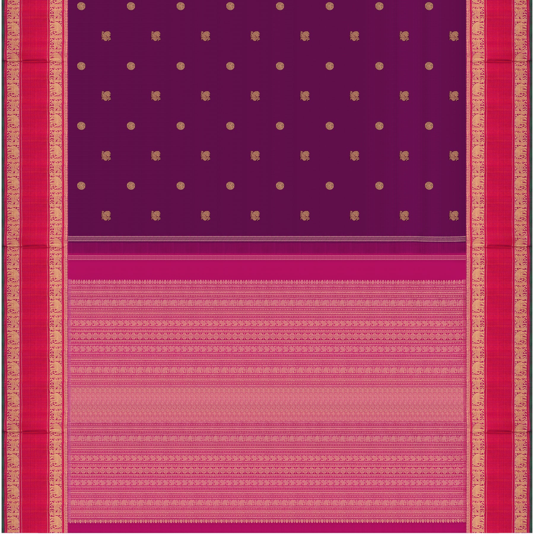 Kanakavalli Kanjivaram Silk Sari 25-109-HS001-09667 - Full View