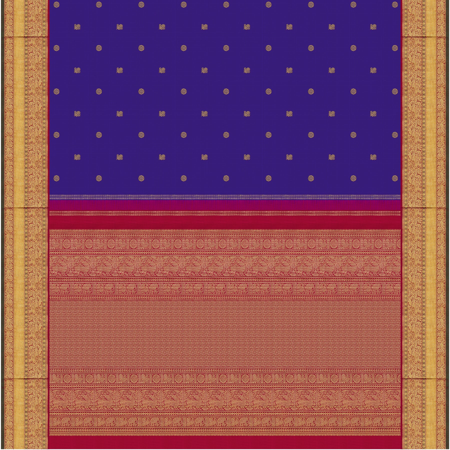 Kanakavalli Kanjivaram Silk Sari 25-109-HS001-09807 - Full View