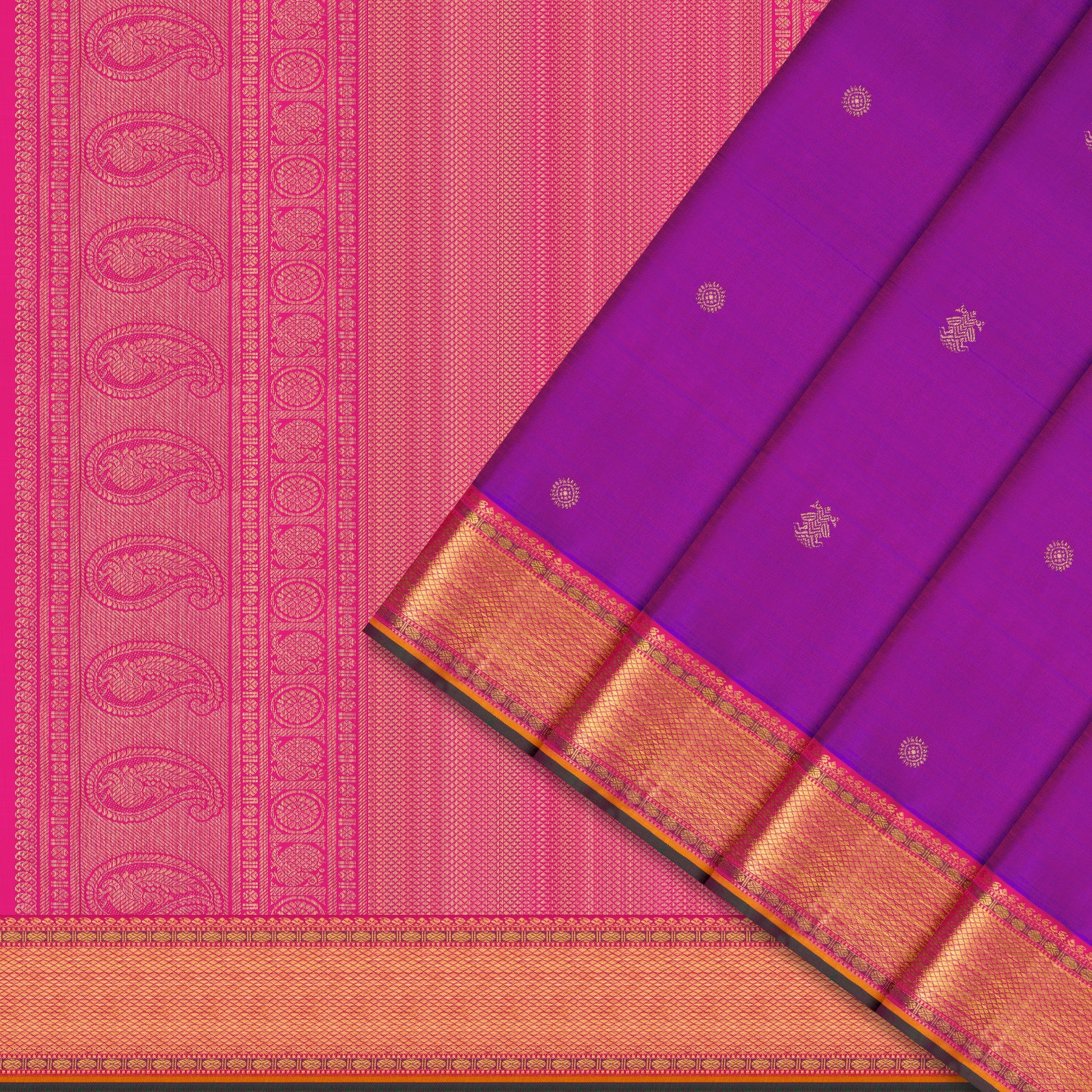Kanakavalli Kanjivaram Silk Sari 25-109-HS001-09827 - Cover View