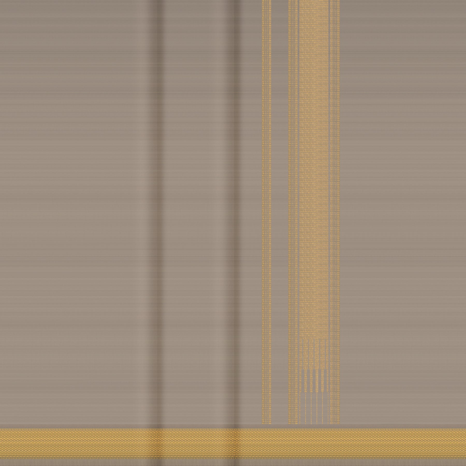 Kanakavalli Kanjivaram Silk Angavastram CO-ORD 25-110-AF001-00559 - Double Pleated View