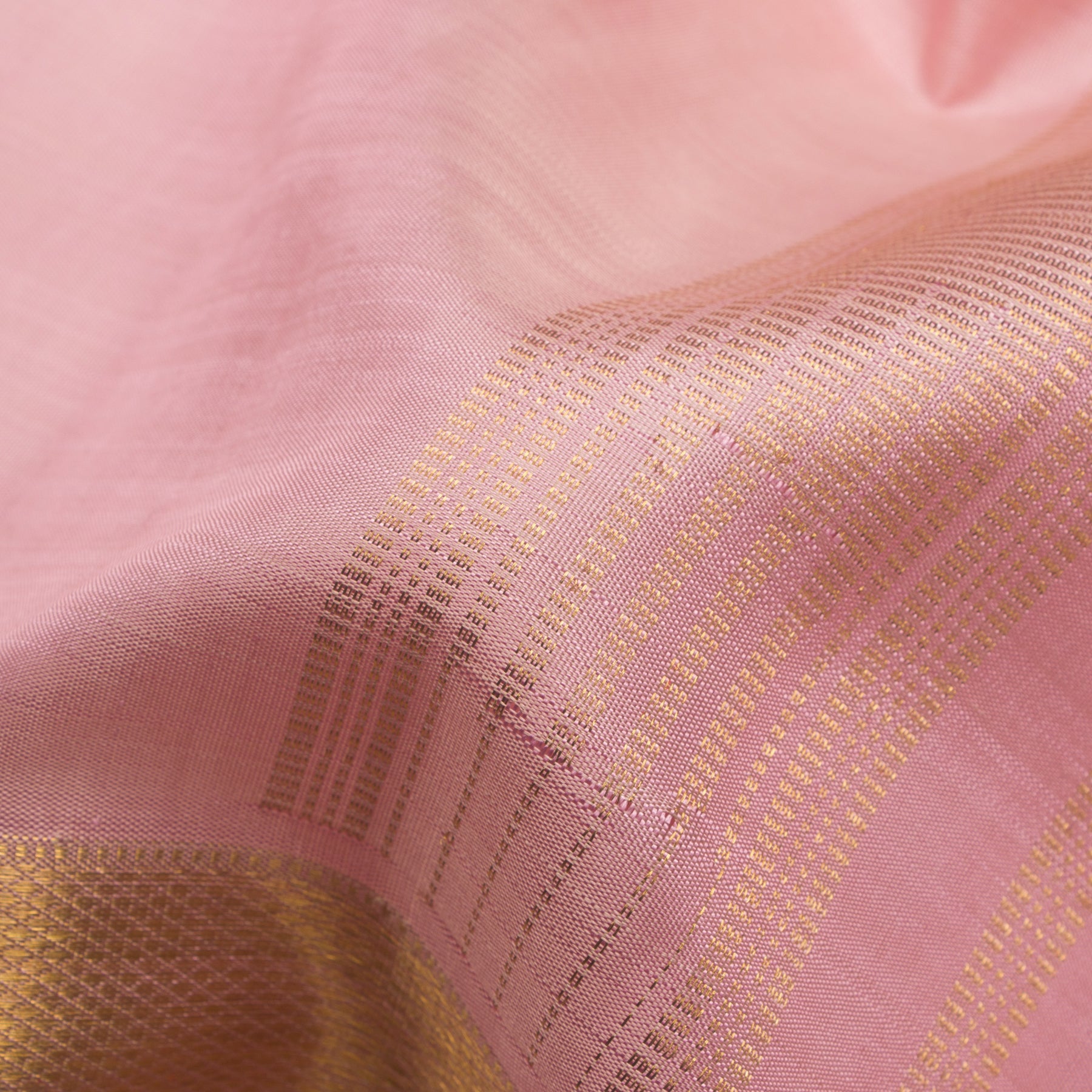 Kanakavalli Kanjivaram Silk Angavastram CO-ORD 25-110-AF001-01327 - Fabric View