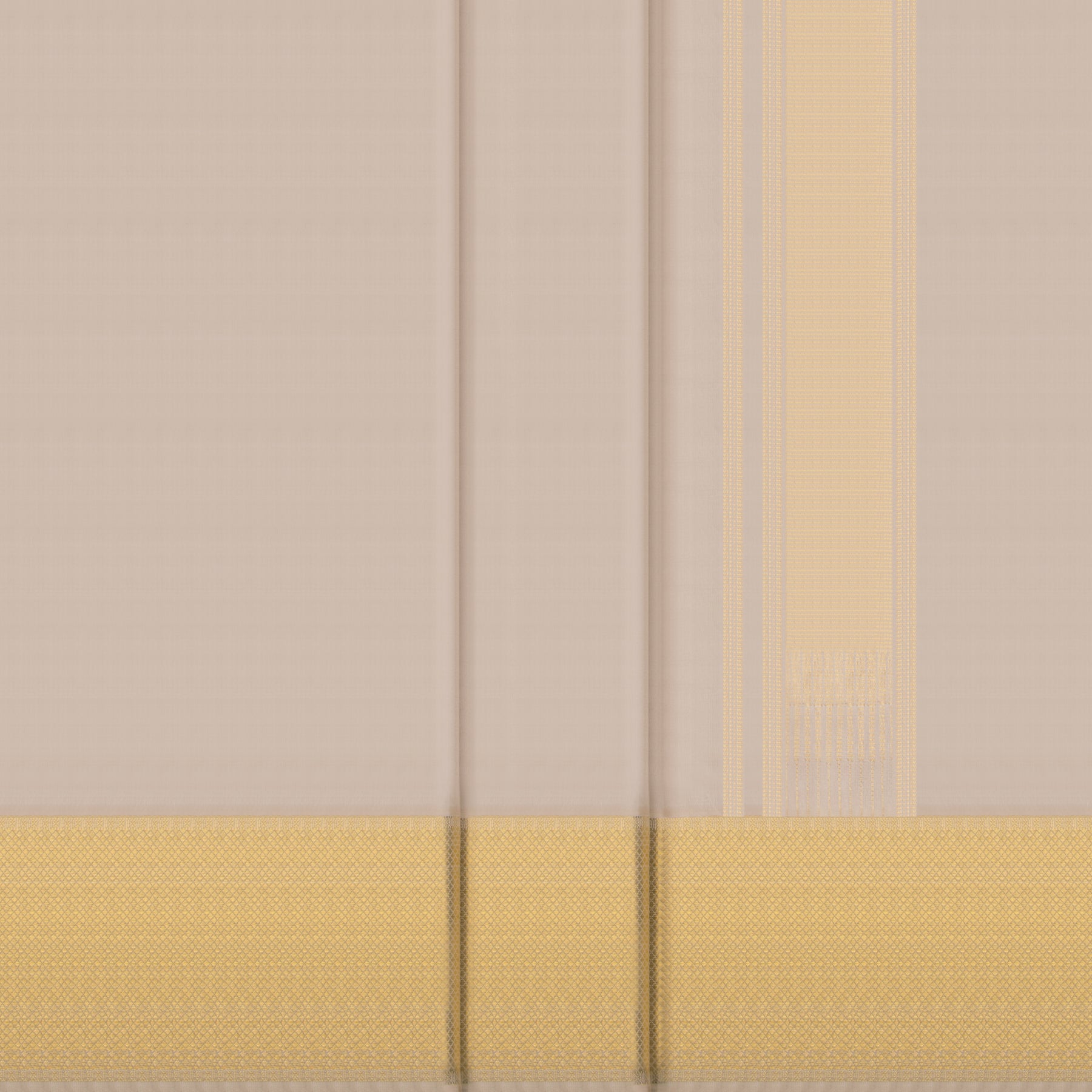 Kanakavalli Kanjivaram Silk Angavastram CO-ORD 25-110-AF001-01969 - Double Pleated View