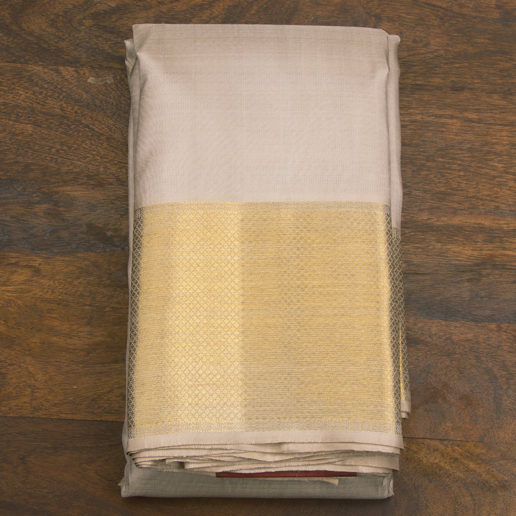 Kanakavalli Kanjivaram Silk Angavastram CO-ORD 25-110-AF001-01969 - Folded View