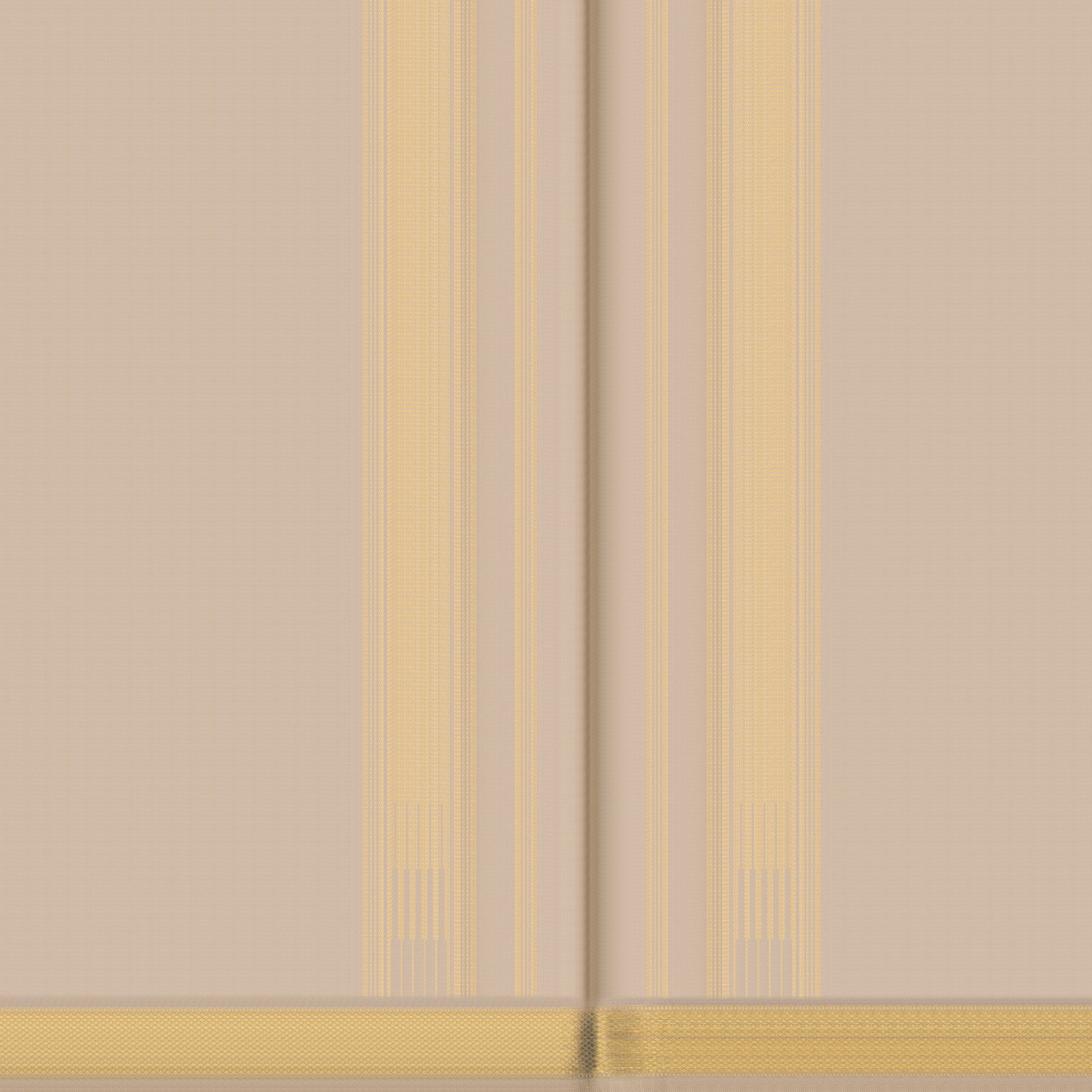 Kanakavalli Kanjivaram Silk Angavastram CO-ORD 25-110-AF001-01971 - Double Pleated View