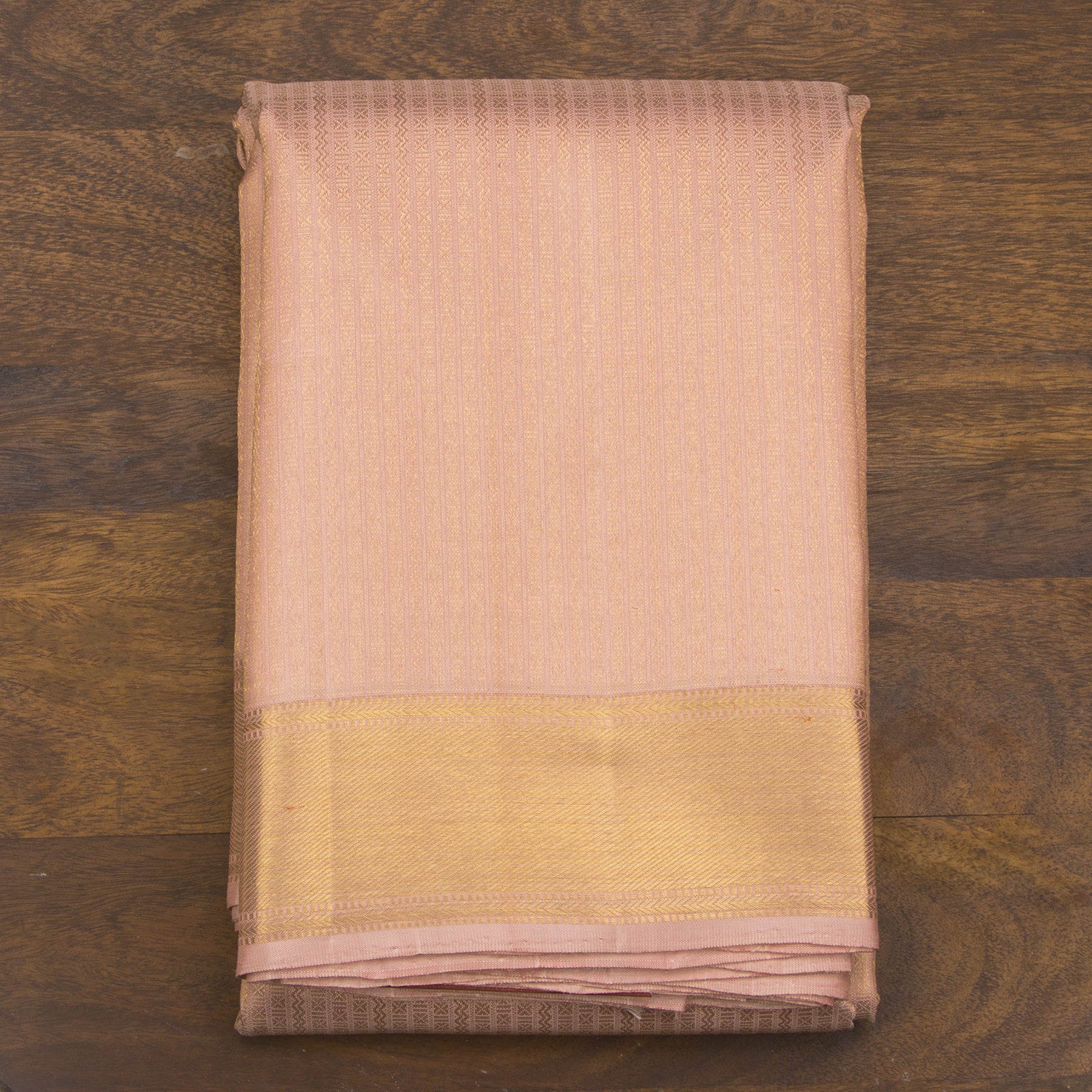 Kanakavalli Kanjivaram Silk Angavastram CO-ORD 25-110-AF001-02943 - Folded View
