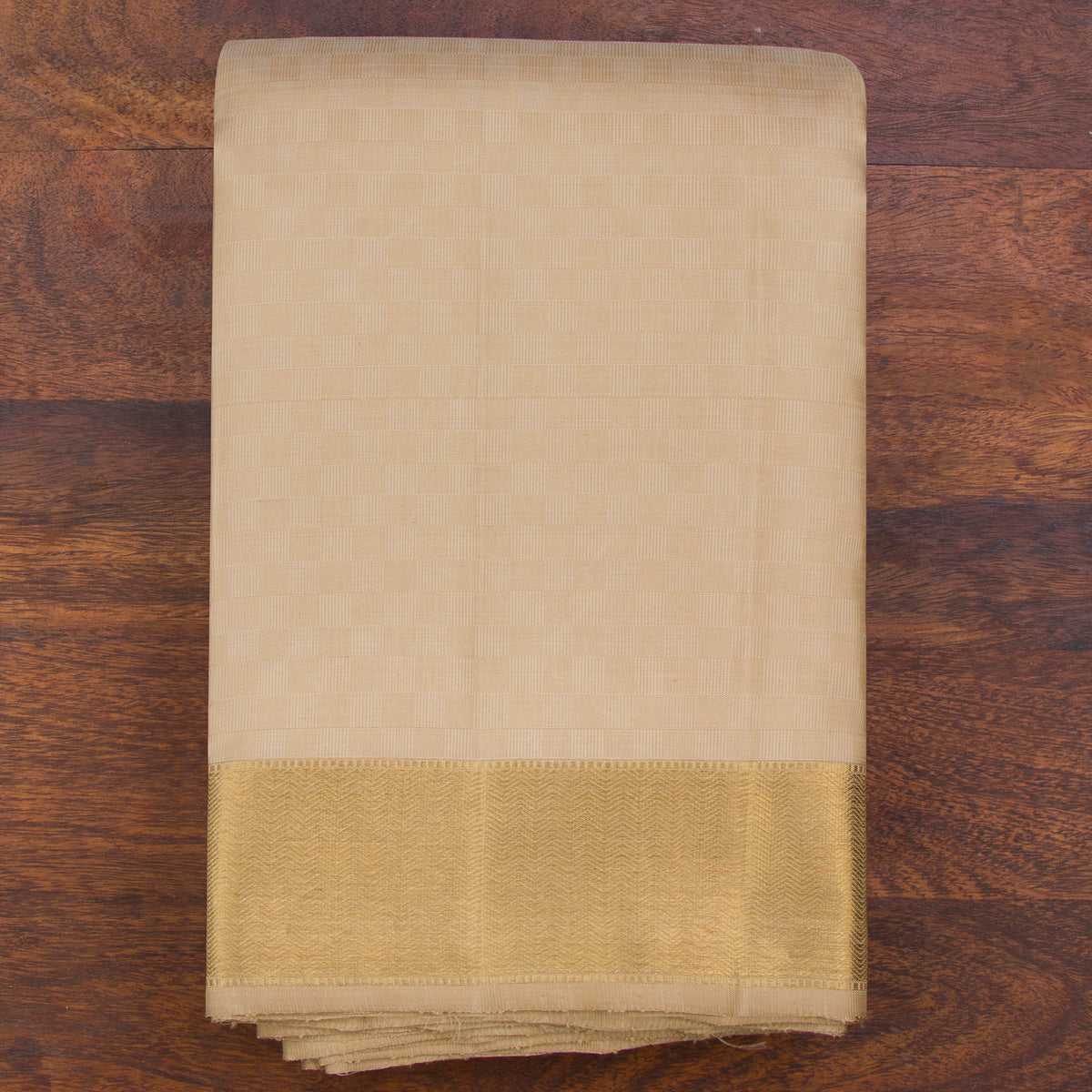 Kanakavalli Kanjivaram Silk Angavastram CO-ORD 25-110-AF001-03273 - Folded View
