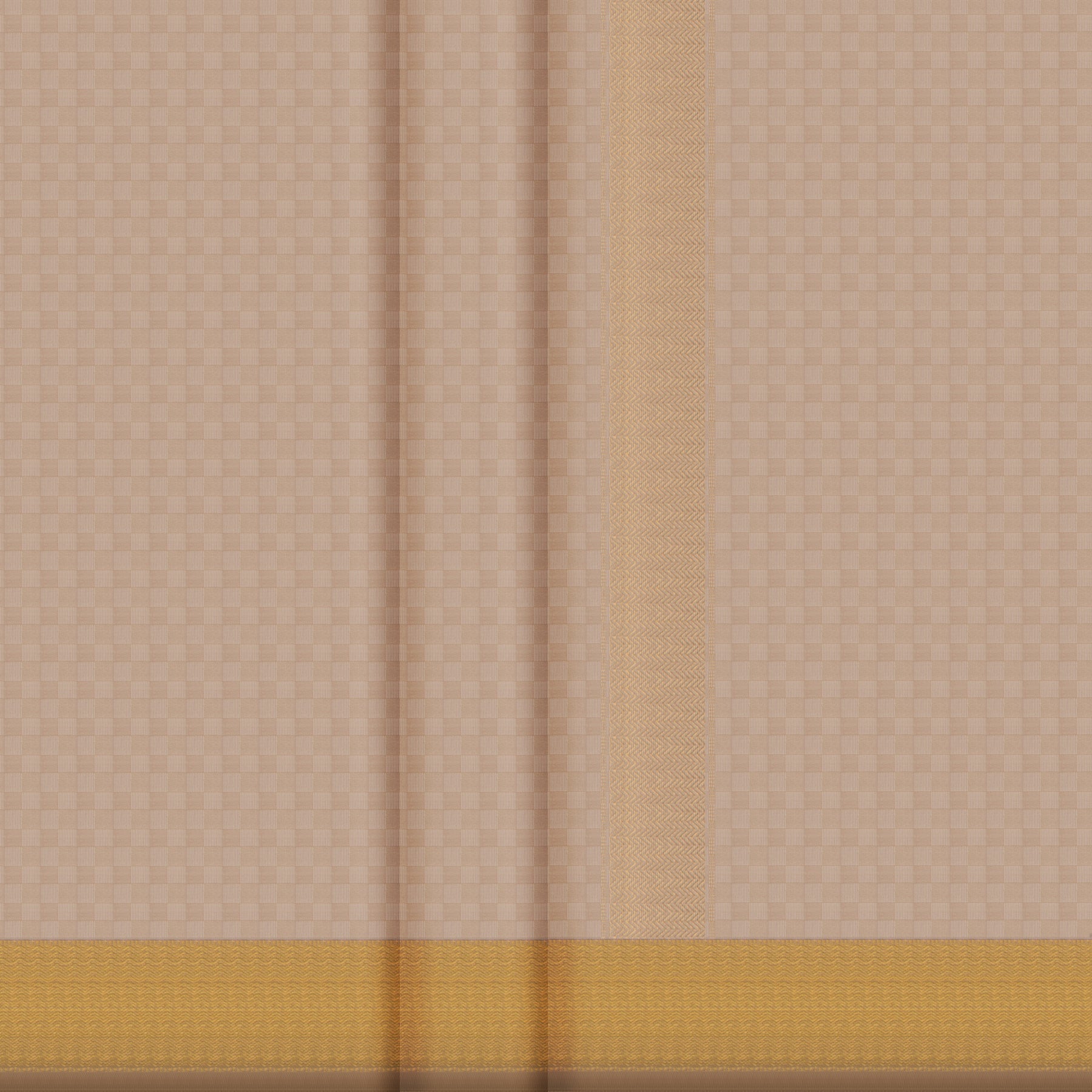 Kanakavalli Kanjivaram Silk Angavastram CO-ORD 25-110-AF001-03274 - Double Pleated View