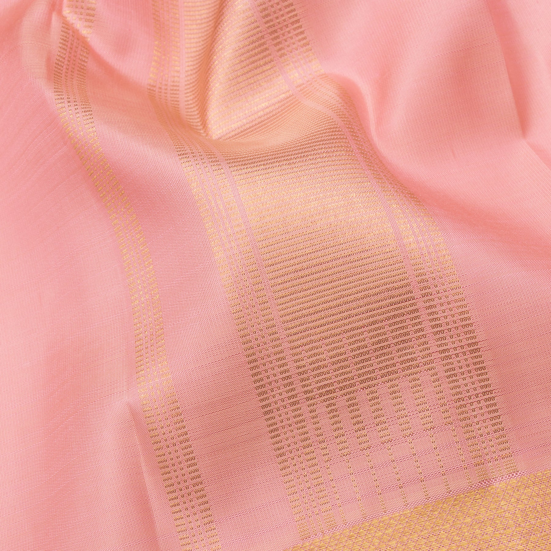 Kanakavalli Kanjivaram Silk Angavastram CO-ORD 25-110-AF001-03286 - Fabric View