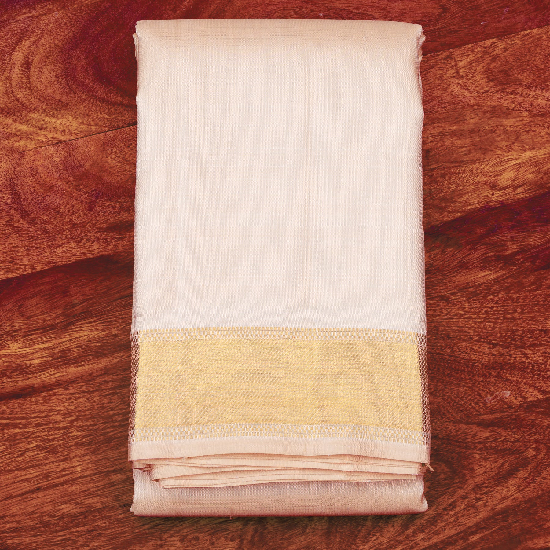 Kanakavalli Kanjivaram Silk Angavastram CO-ORD 25-110-AF001-07560 - Folded View