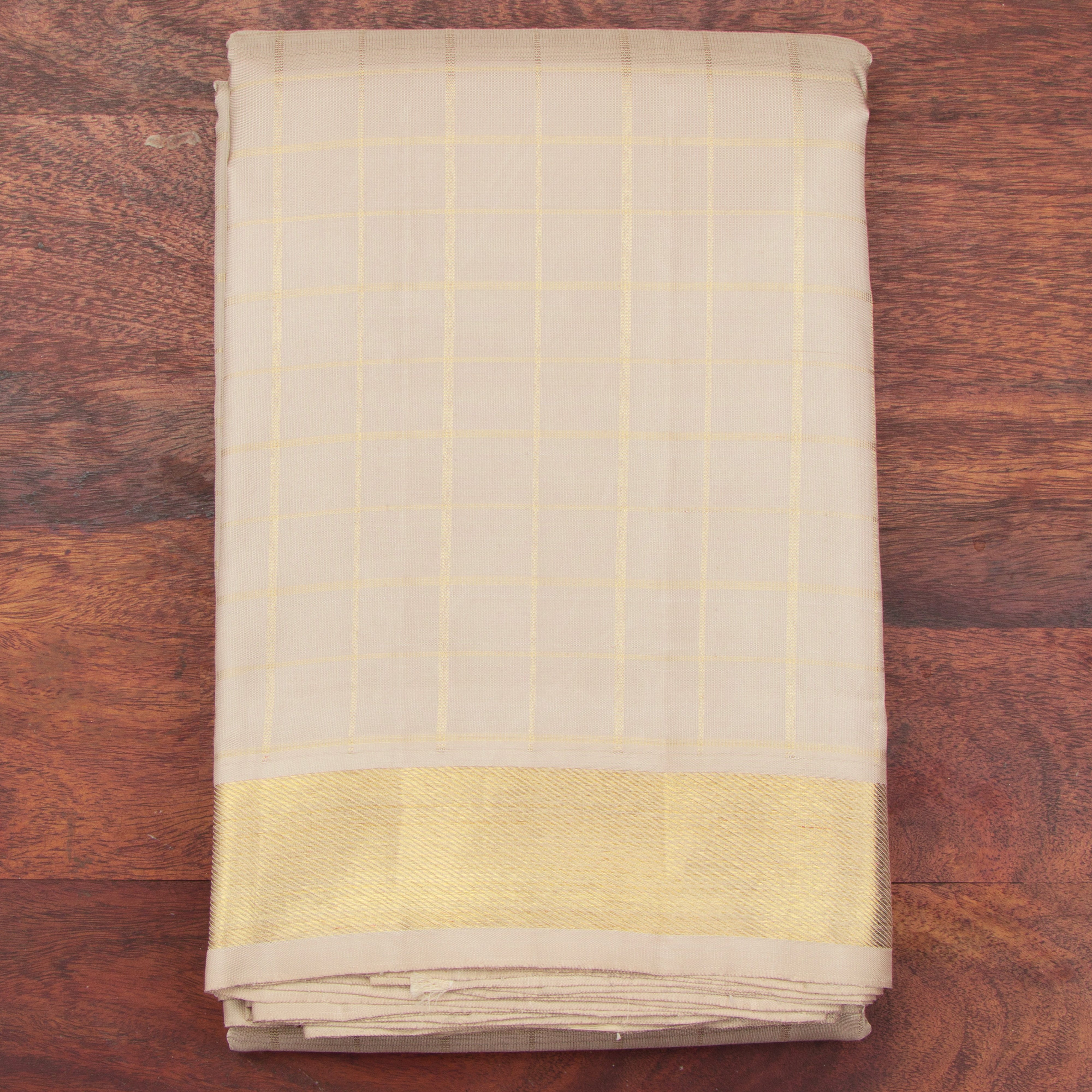 Kanakavalli Kanjivaram Silk Angavastram CO-ORD 25-110-AF001-08206 - Folded View