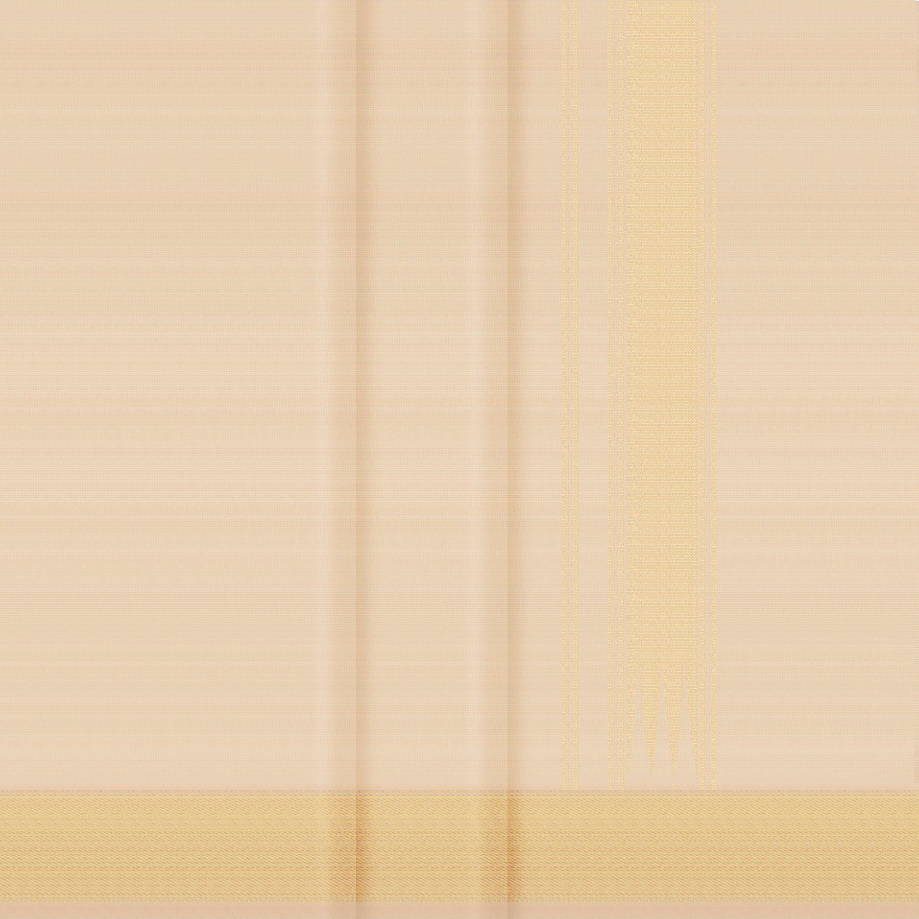 Kanakavalli Kanjivaram Silk Angavastram CO-ORD 25-110-AF001-08209 - Double Pleated View