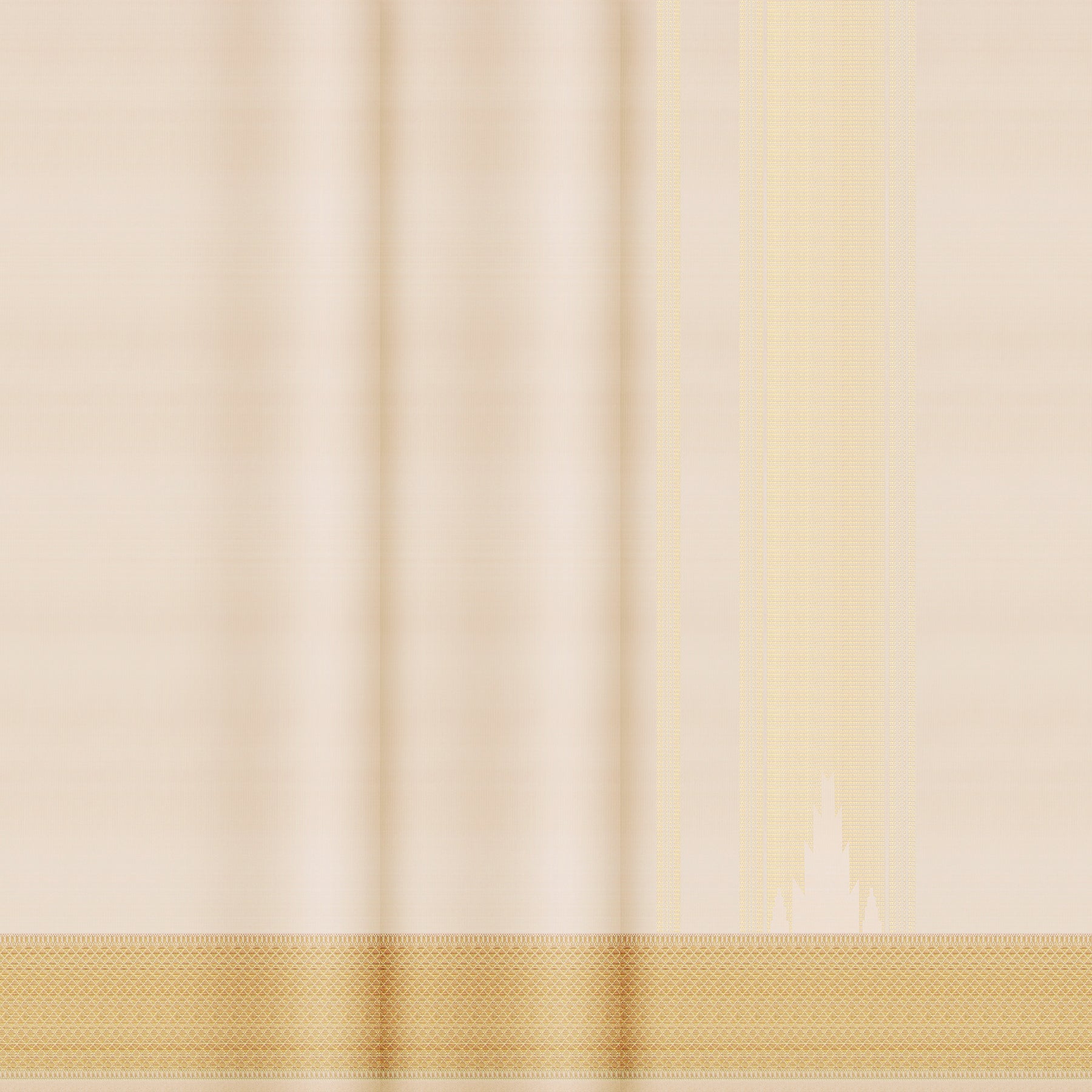 Kanakavalli Kanjivaram Silk Angavastram CO-ORD 25-110-AF001-08212 - Double Pleated View