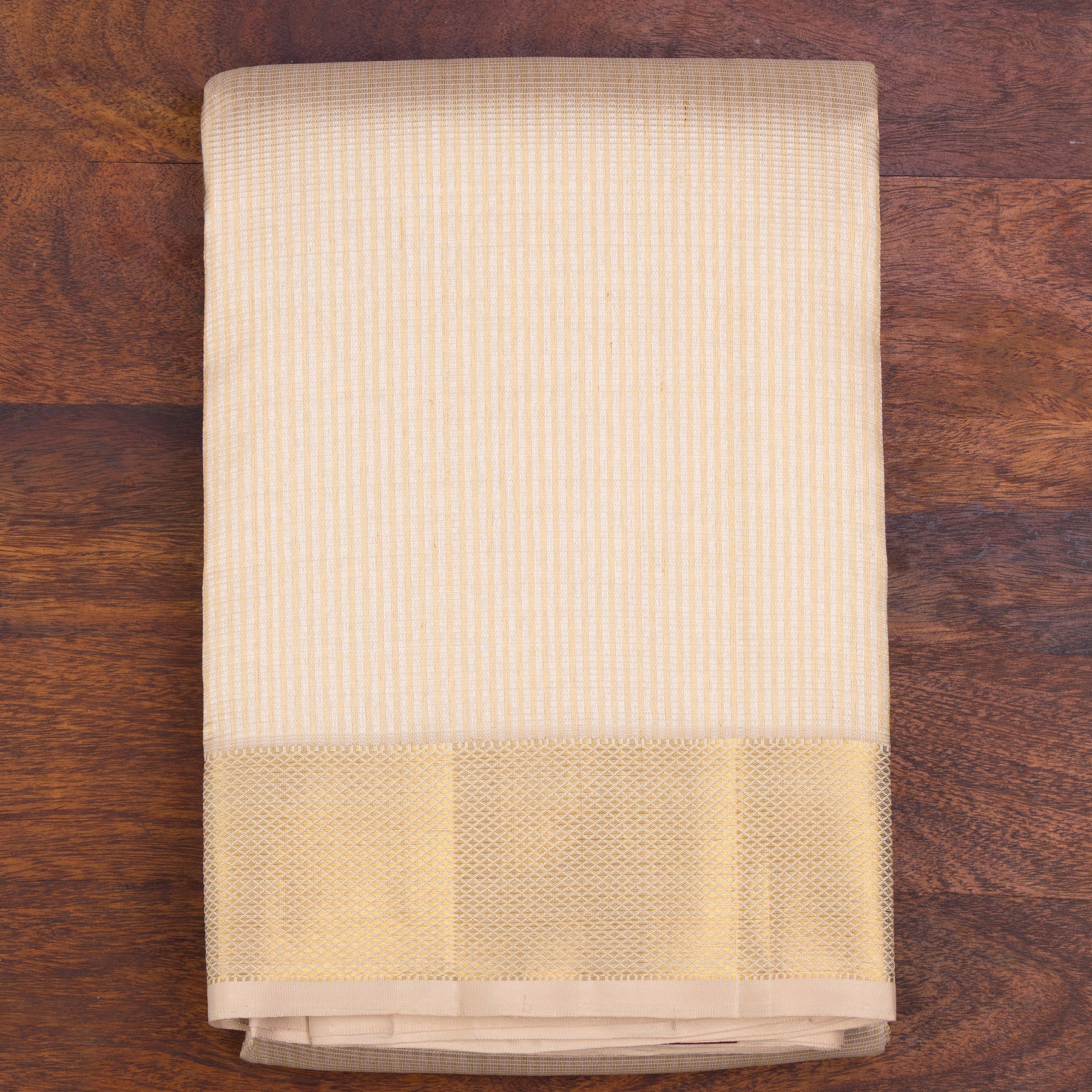 Kanakavalli Kanjivaram Silk Angavastram CO-ORD 25-110-AF001-10847 - Folded View
