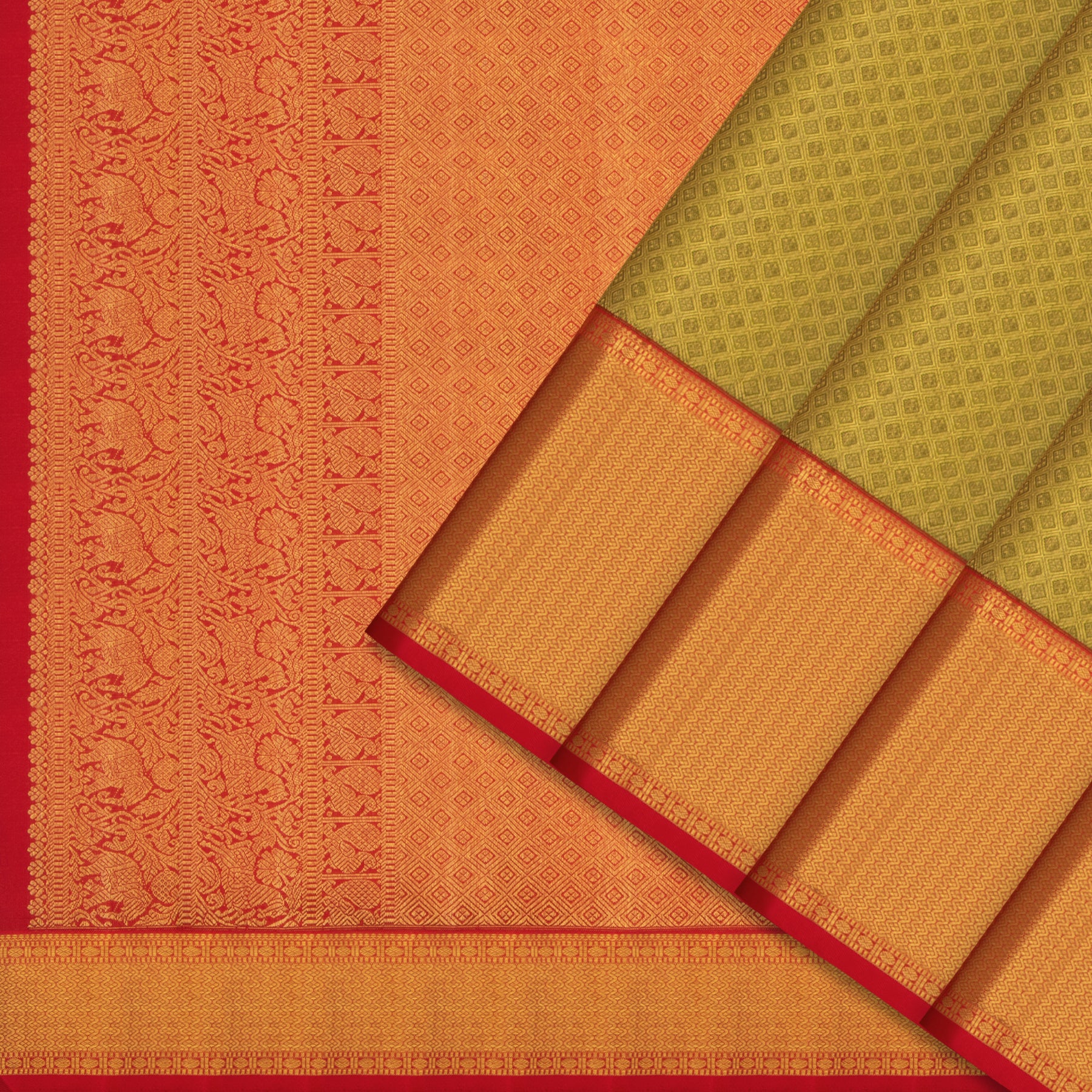 Kanakavalli Kanjivaram Silk Sari 25-110-HS001-00736 - Cover View