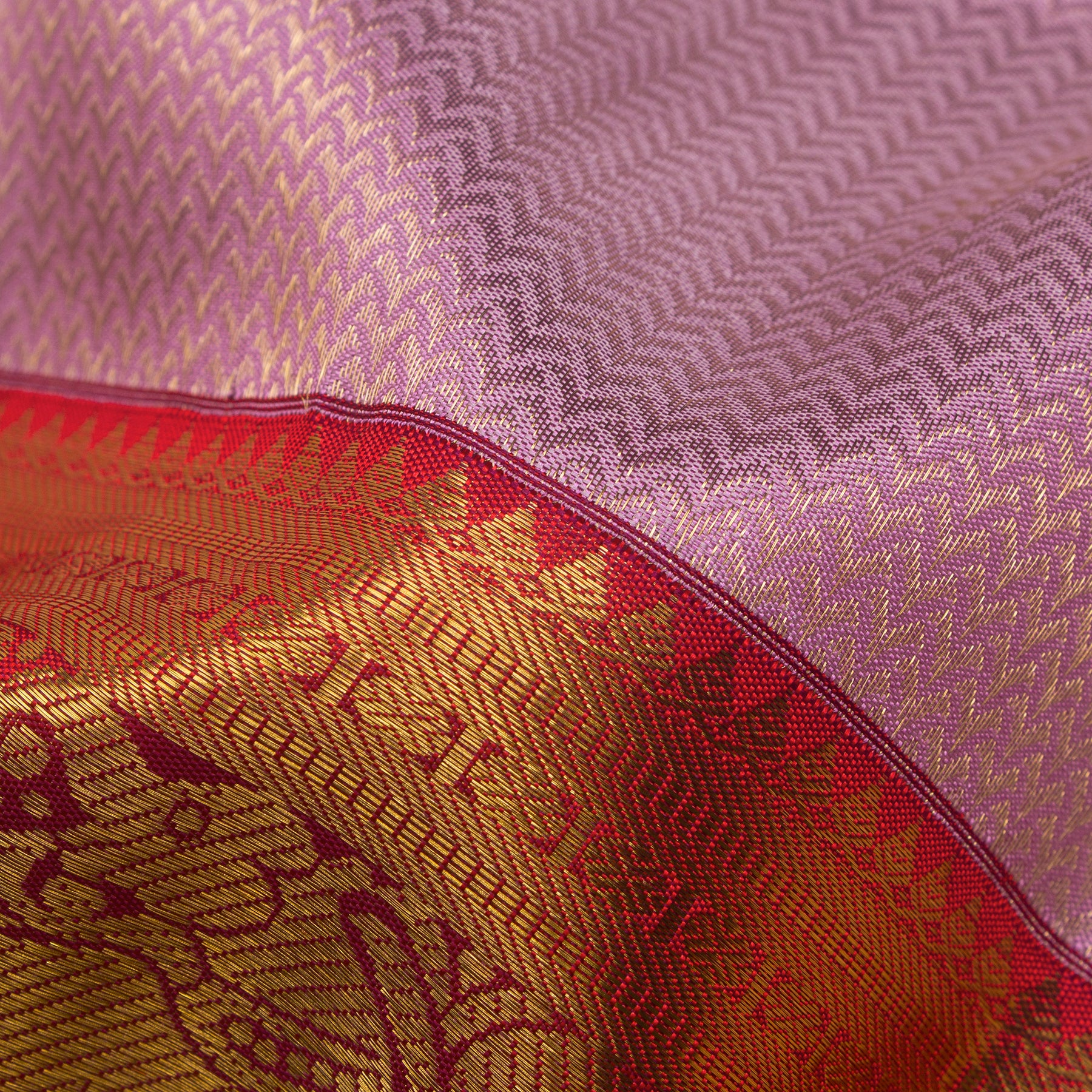 Kanakavalli Kanjivaram Silk Sari 25-110-HS001-01995 - Fabric View