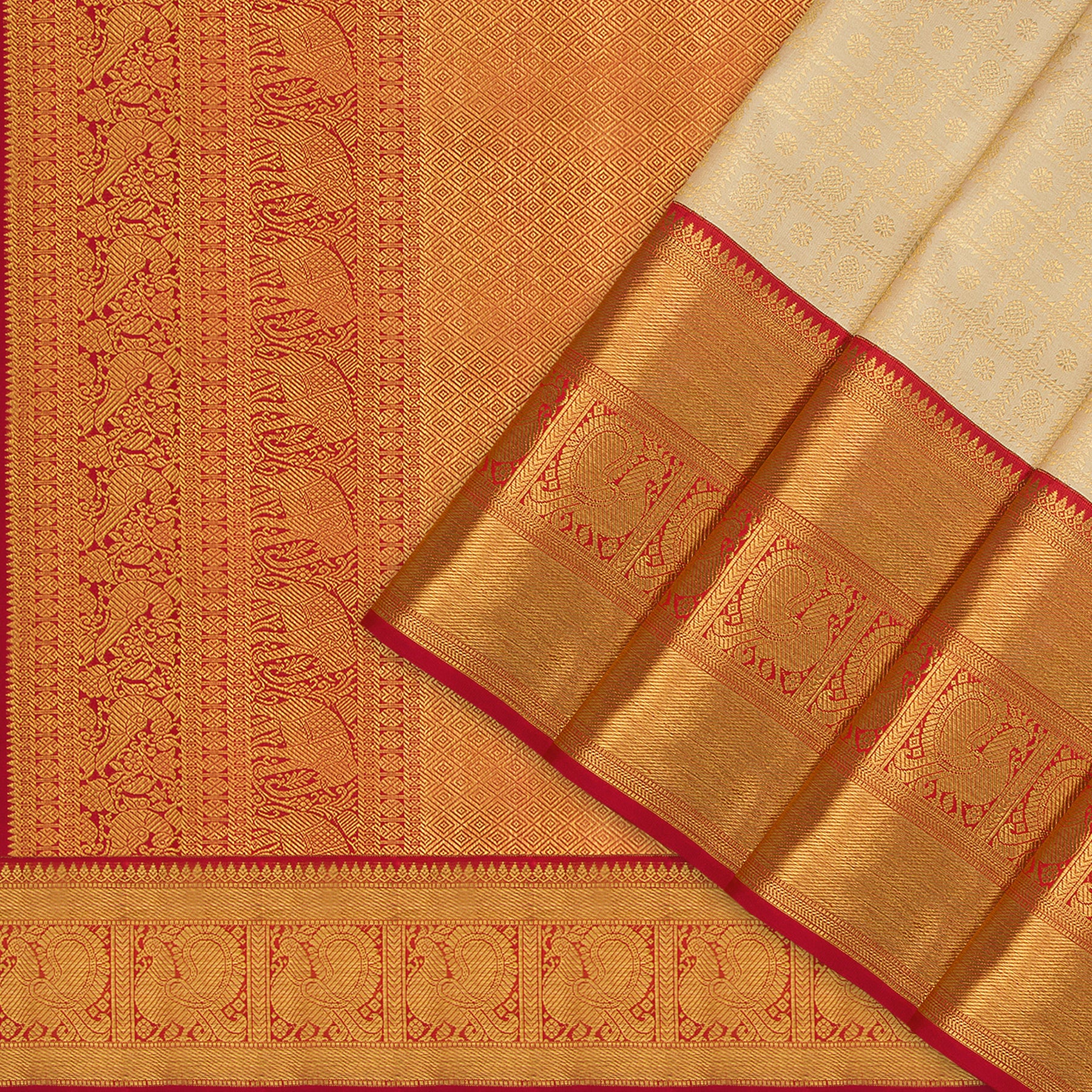 Kanakavalli Kanjivaram Silk Sari 25-110-HS001-02001 - Cover View