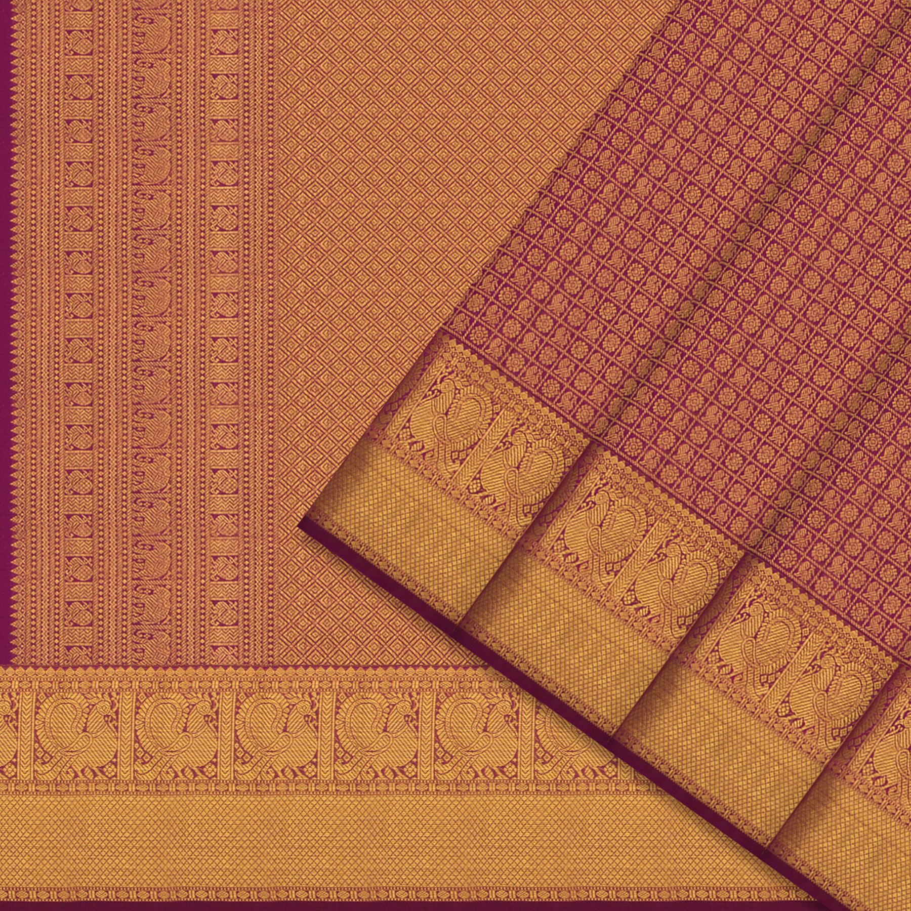 Kanakavalli Kanjivaram Silk Sari 25-110-HS001-02008 - Cover View