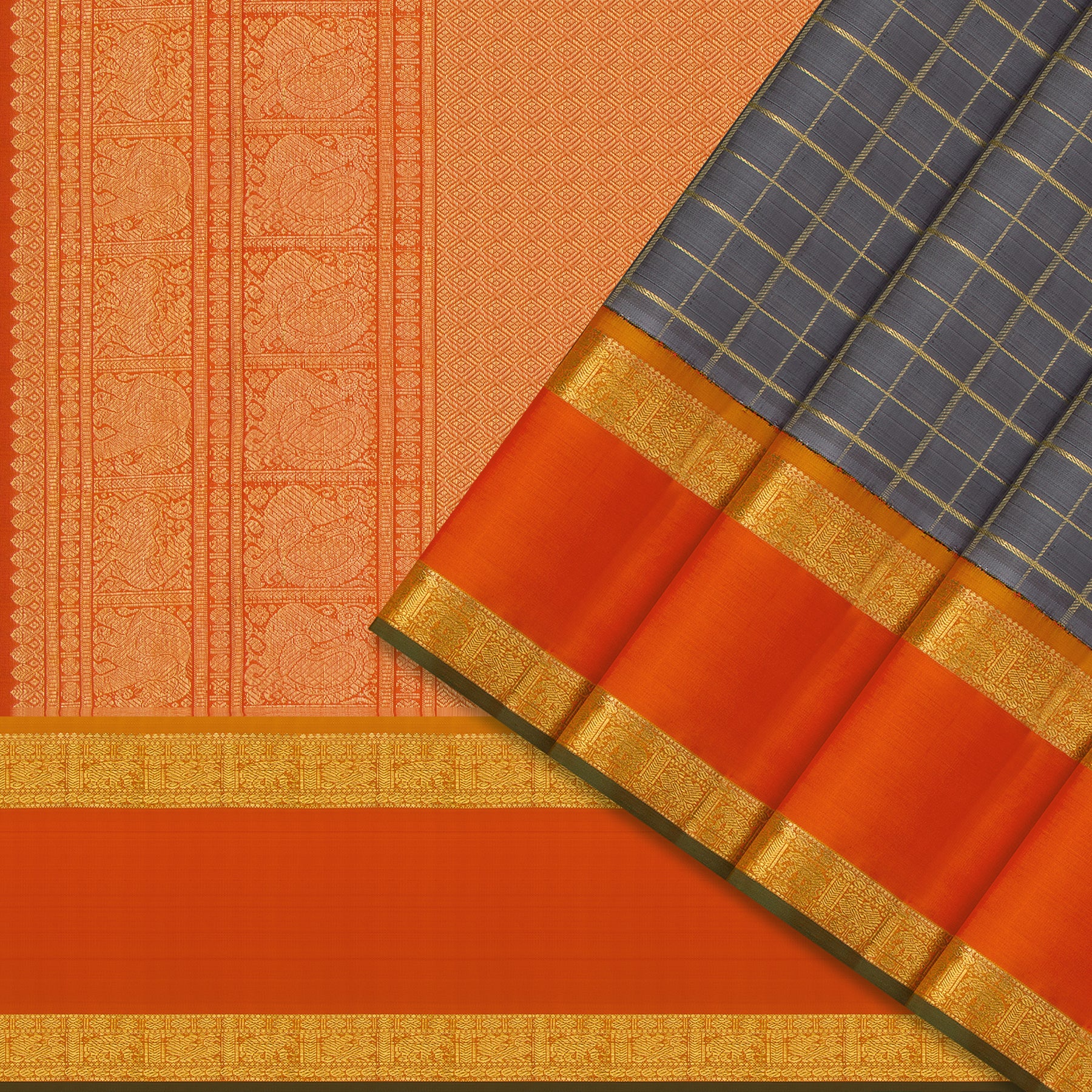 Kanakavalli Kanjivaram Silk Sari 25-110-HS001-02029 - Cover View