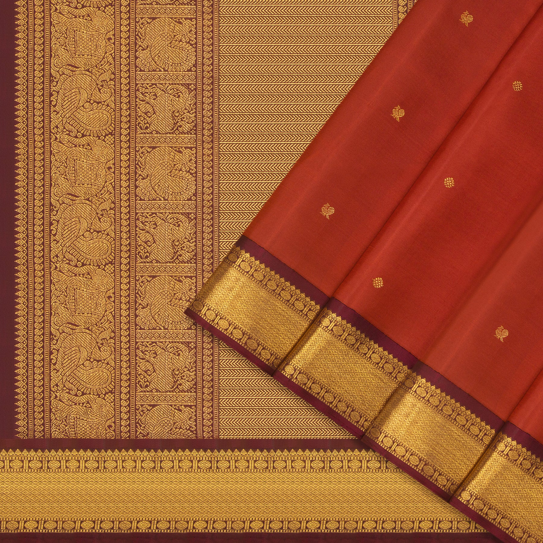 Kanakavalli Kanjivaram Silk Sari 25-110-HS001-02042 - Cover View