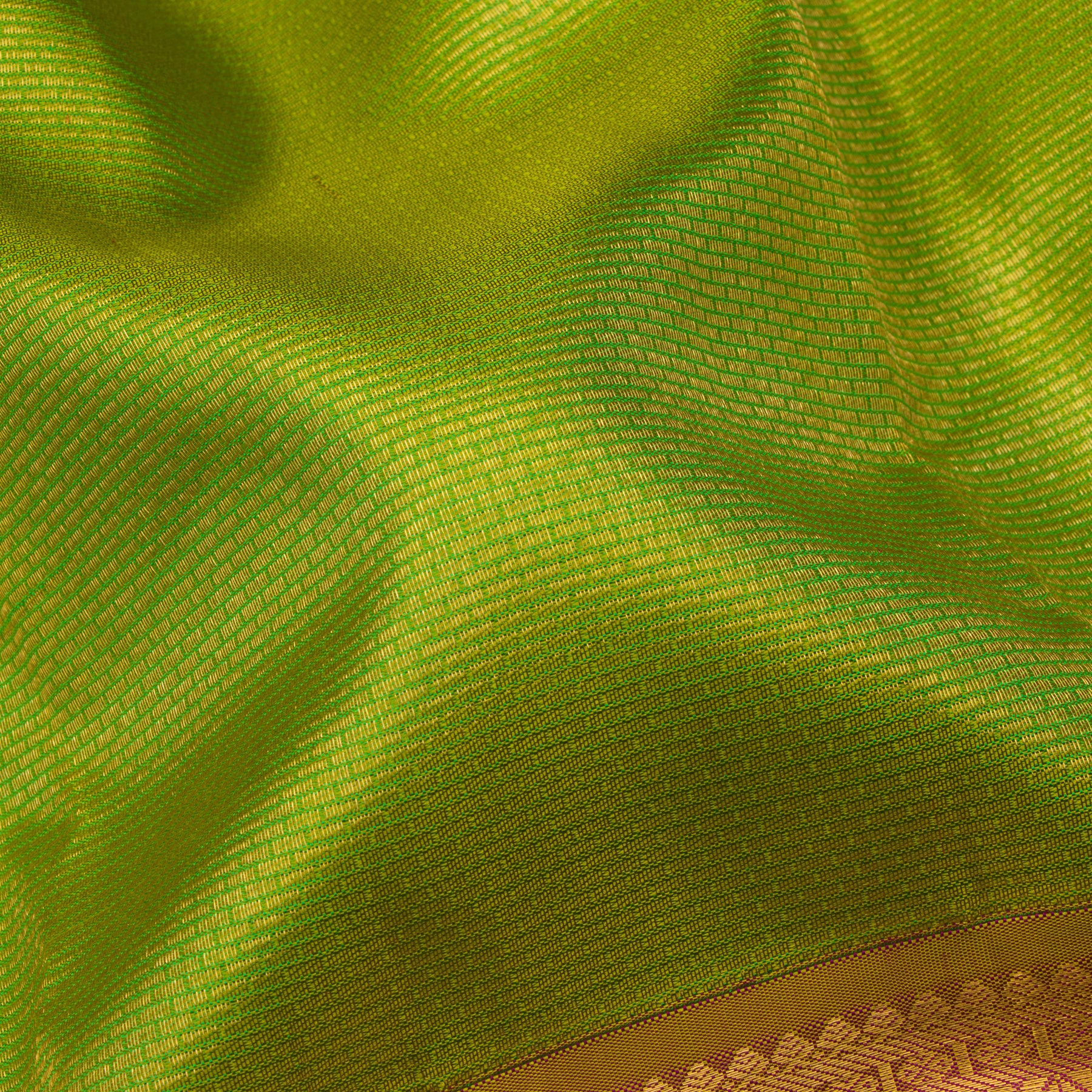 Kanakavalli Kanjivaram Silk Sari 25-110-HS001-02101 - Fabric View