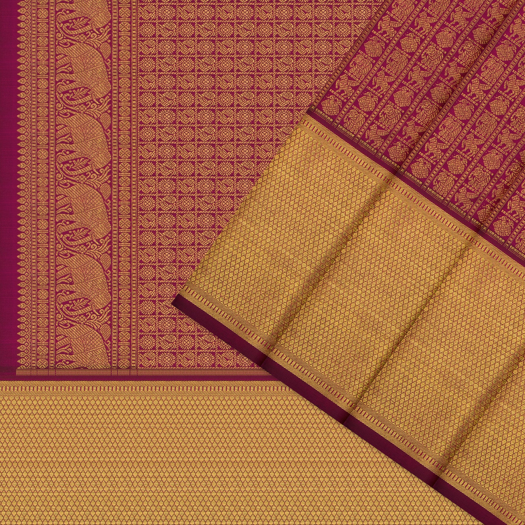 Kanakavalli Kanjivaram Silk Sari 25-110-HS001-02104 - Cover View