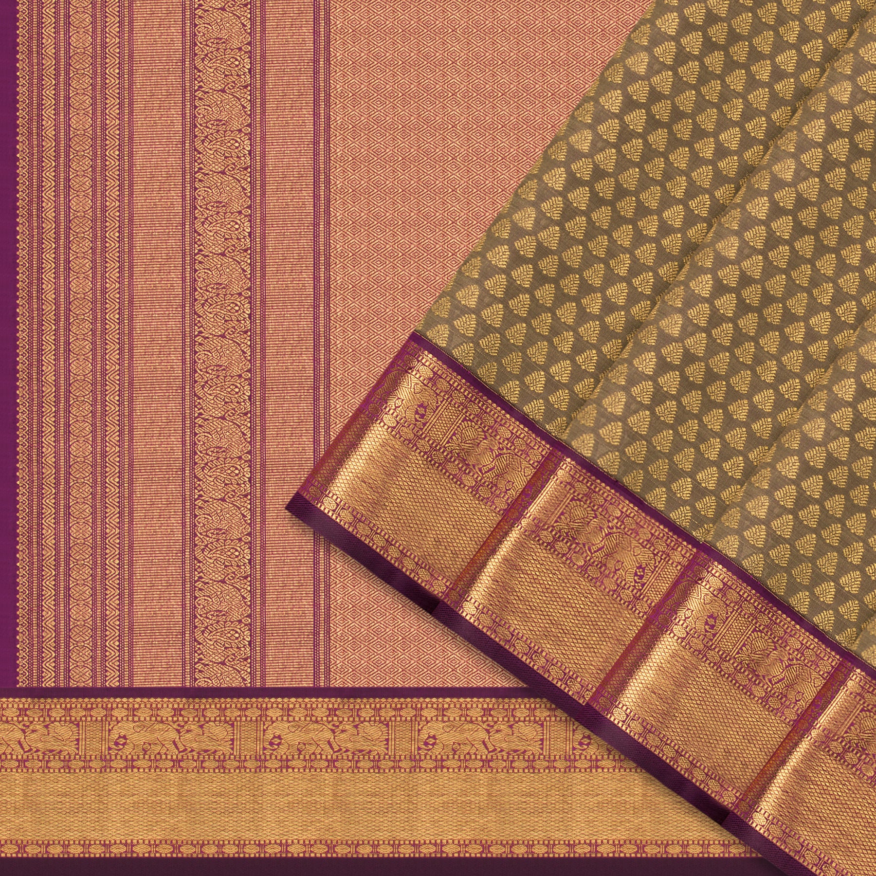 Kanakavalli Kanjivaram Silk Sari 25-110-HS001-02383 - Cover View