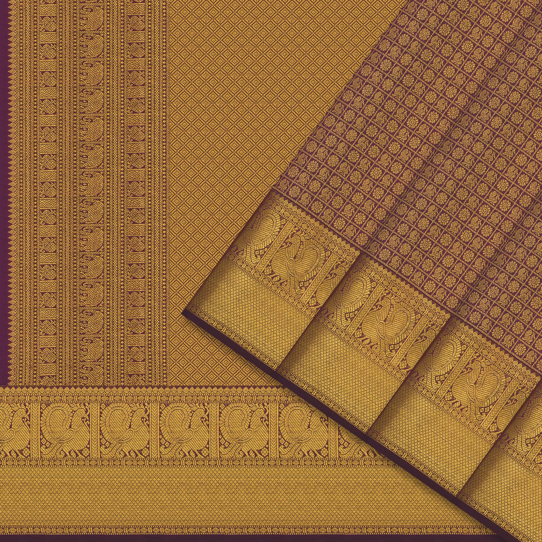 Kanakavalli Kanjivaram Silk Sari 25-110-HS001-02410 - Cover View 