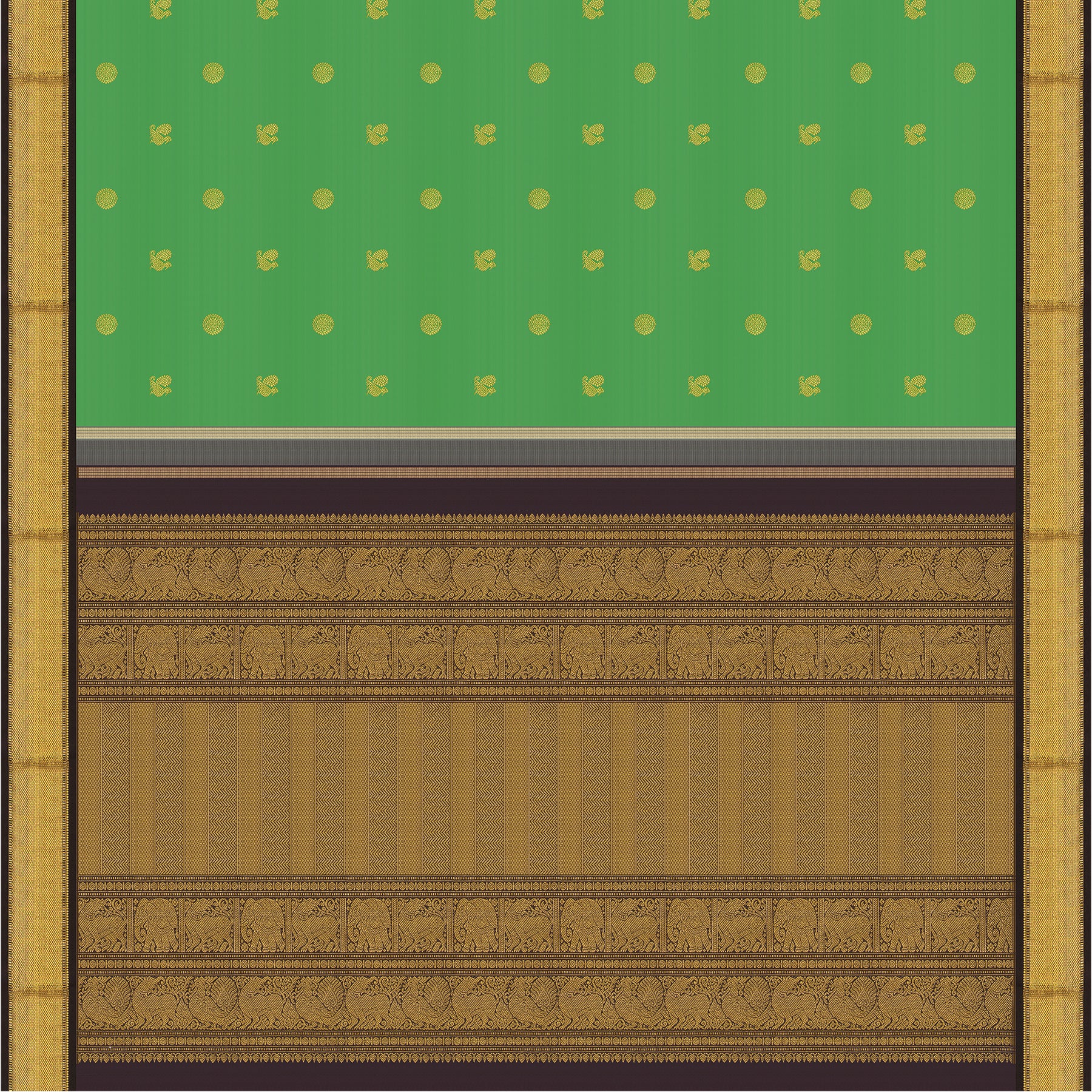 Kanakavalli Kanjivaram Silk Sari 25-110-HS001-02444 - Full View