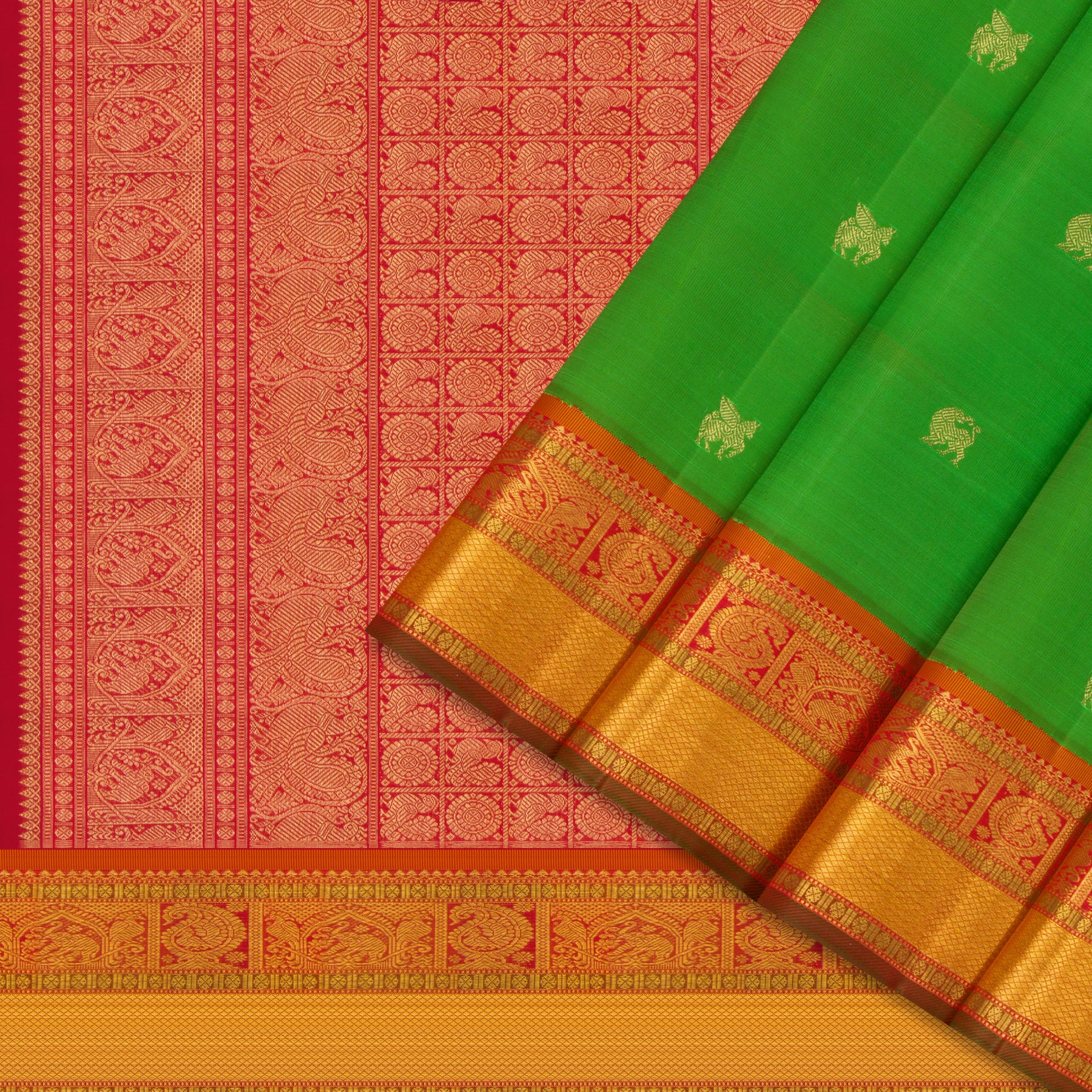 Kanakavalli Kanjivaram Silk Sari 25-110-HS001-02446 - Cover View