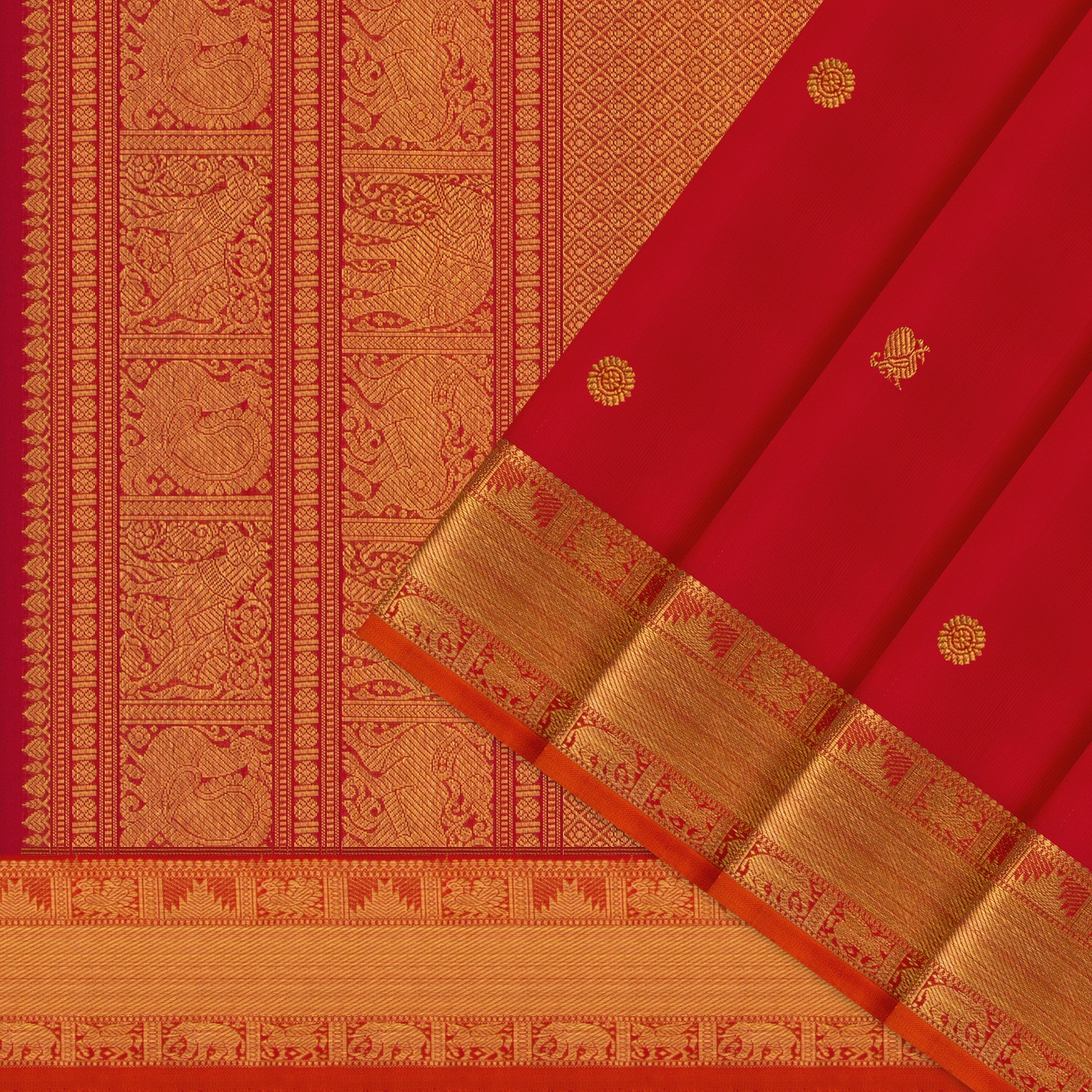 Kanakavalli Kanjivaram Silk Sari 25-110-HS001-02466 - Cover View