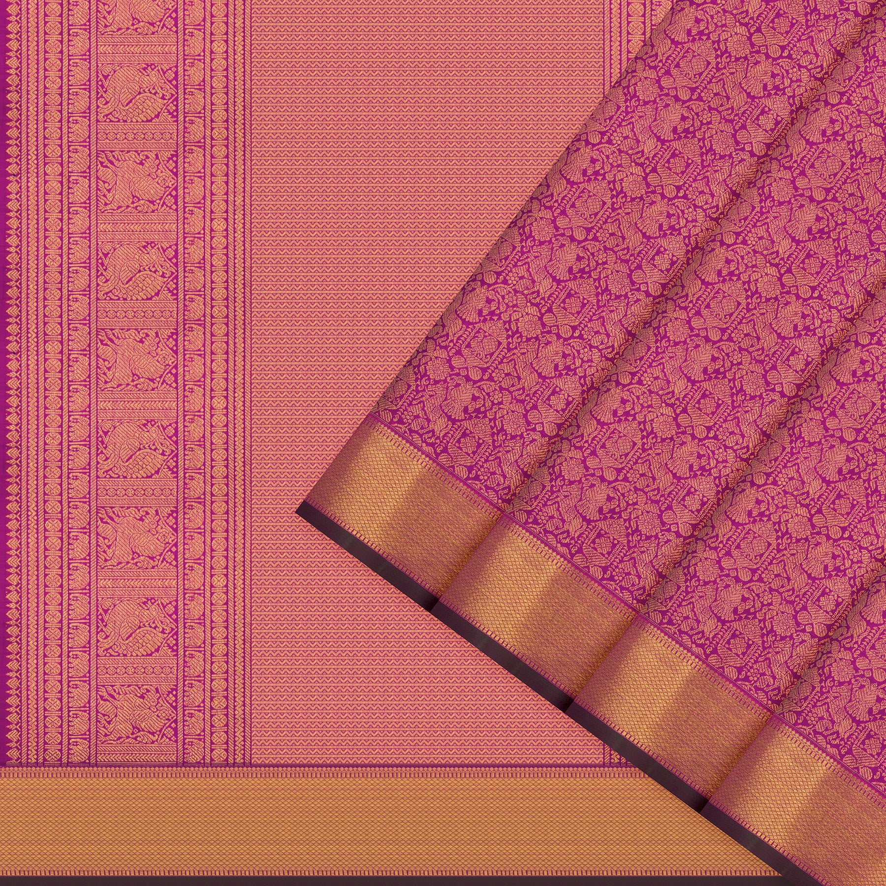 Kanakavalli Kanjivaram Silk Sari 25-110-HS001-02490 - Cover View