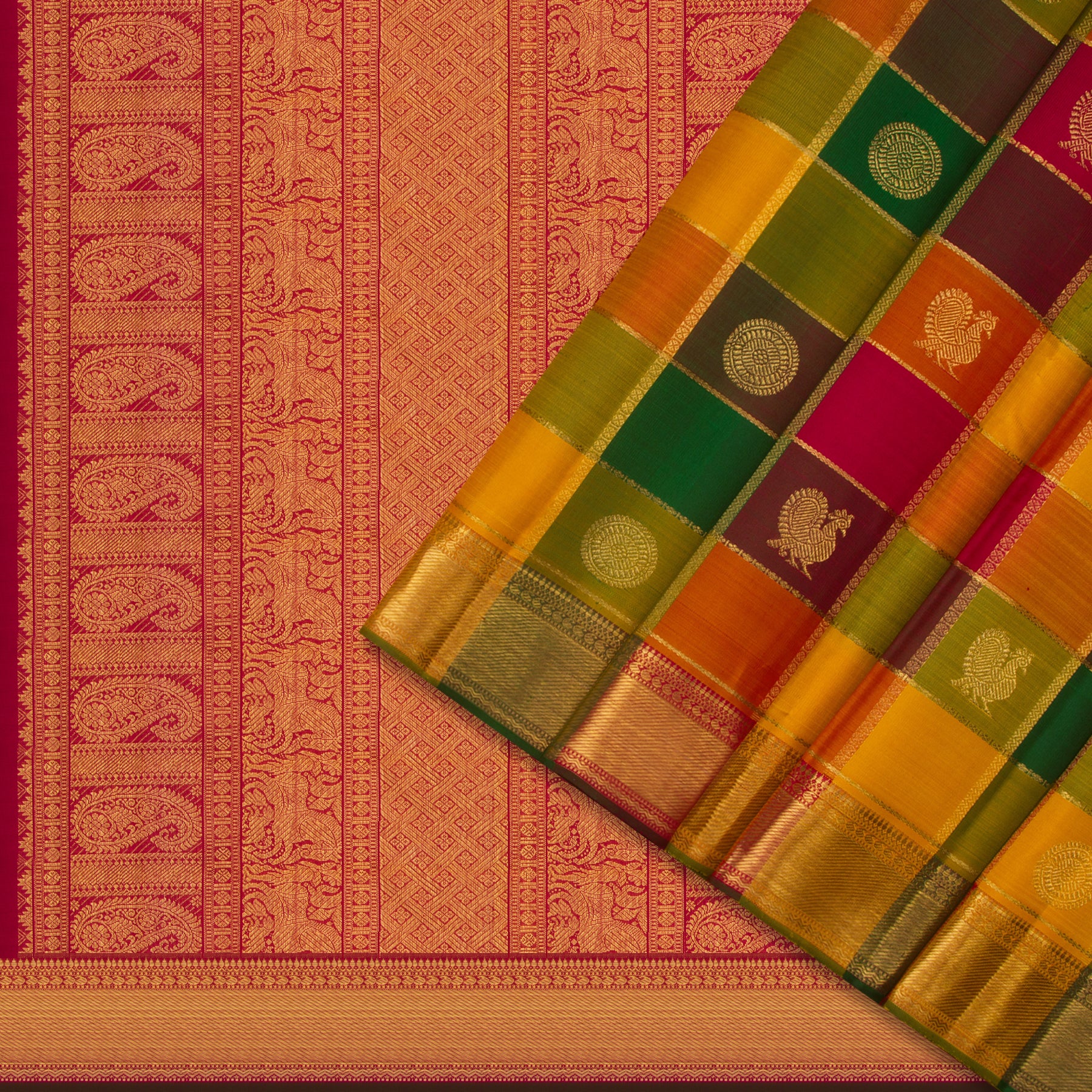 Kanakavalli Kanjivaram Silk Sari 25-110-HS001-02495 - Cover View