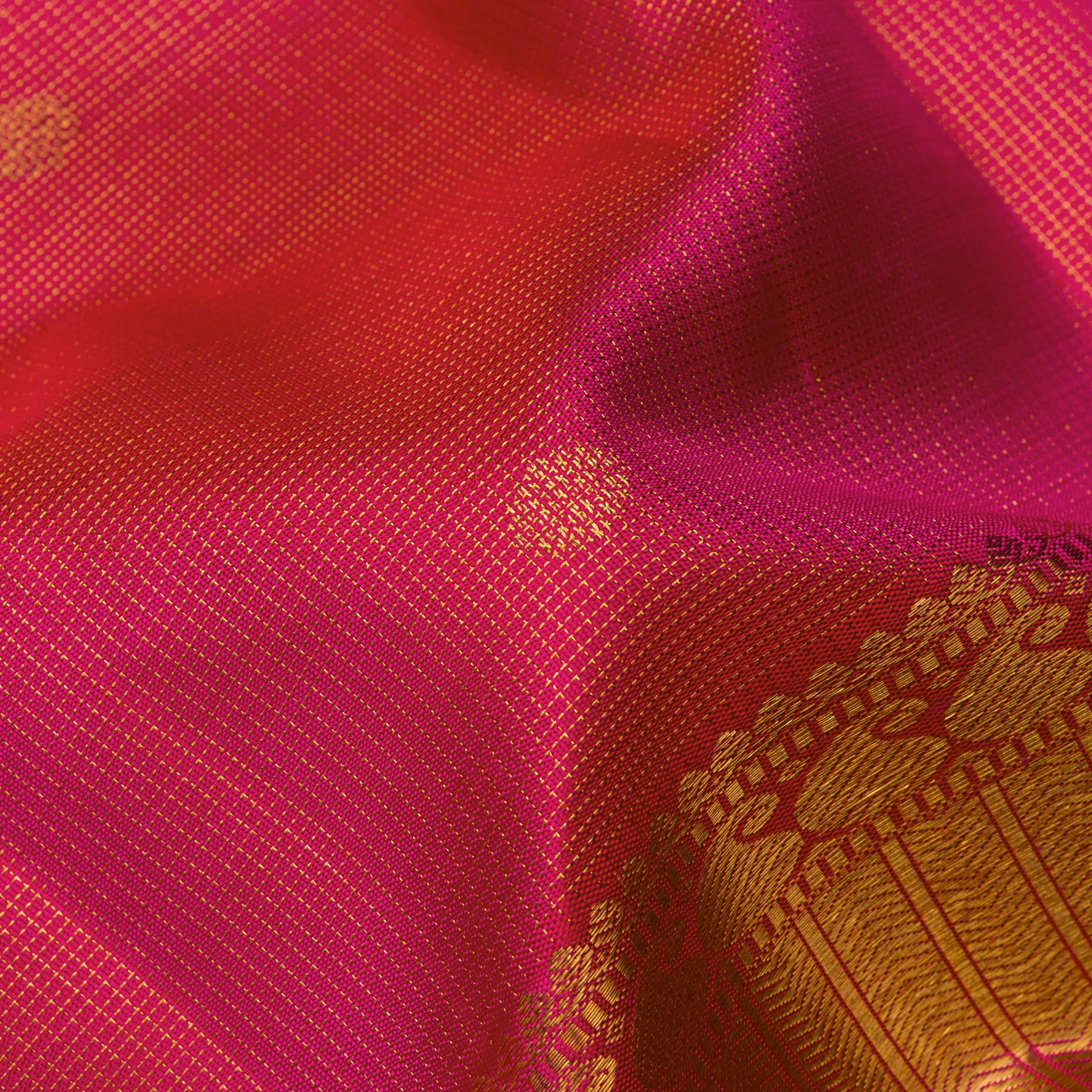 Kanakavalli Kanjivaram Silk Sari 25-110-HS001-02948 - Fabric View