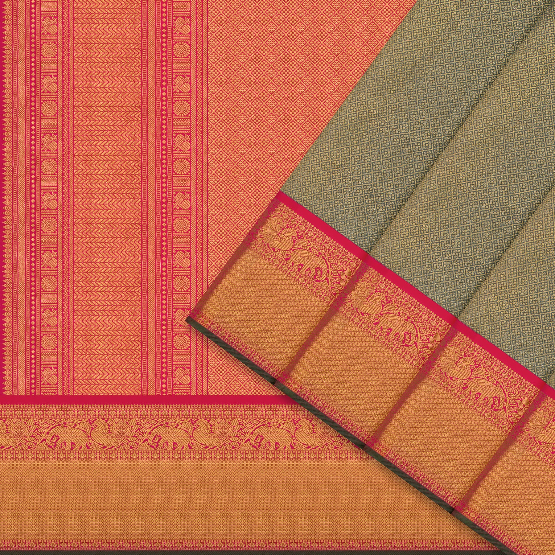 Kanakavalli Kanjivaram Silk Sari 25-110-HS001-03889 - Cover View