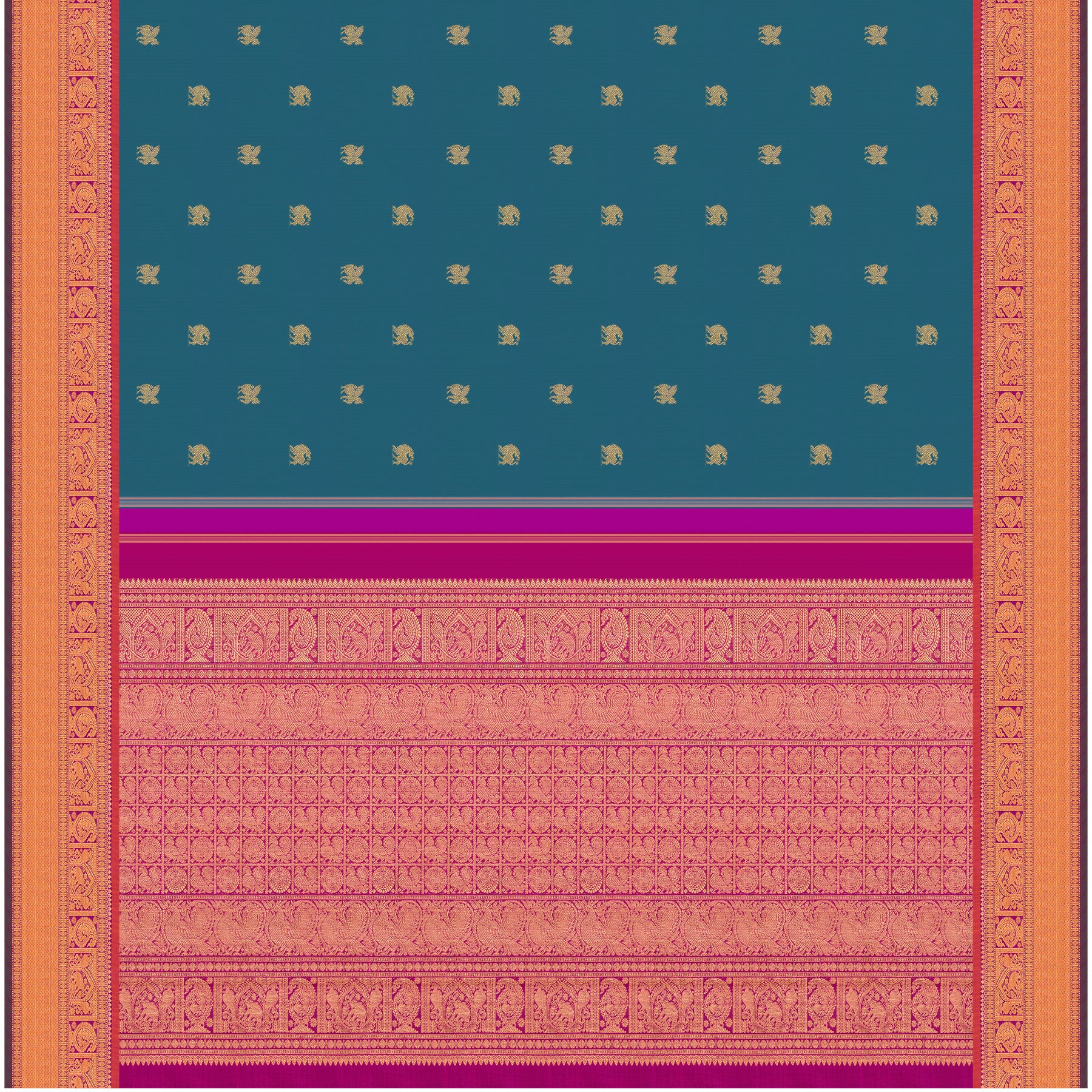 Kanakavalli Kanjivaram Silk Sari 25-110-HS001-03944 - Full View