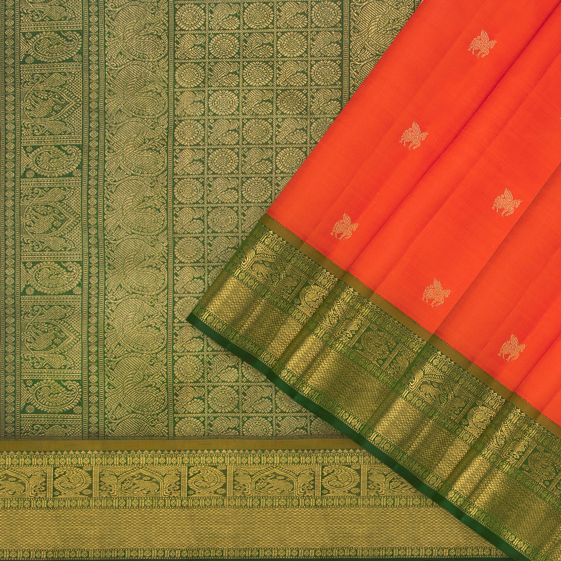 Kanakavalli Kanjivaram Silk Sari 25-110-HS001-03946 - Cover View 