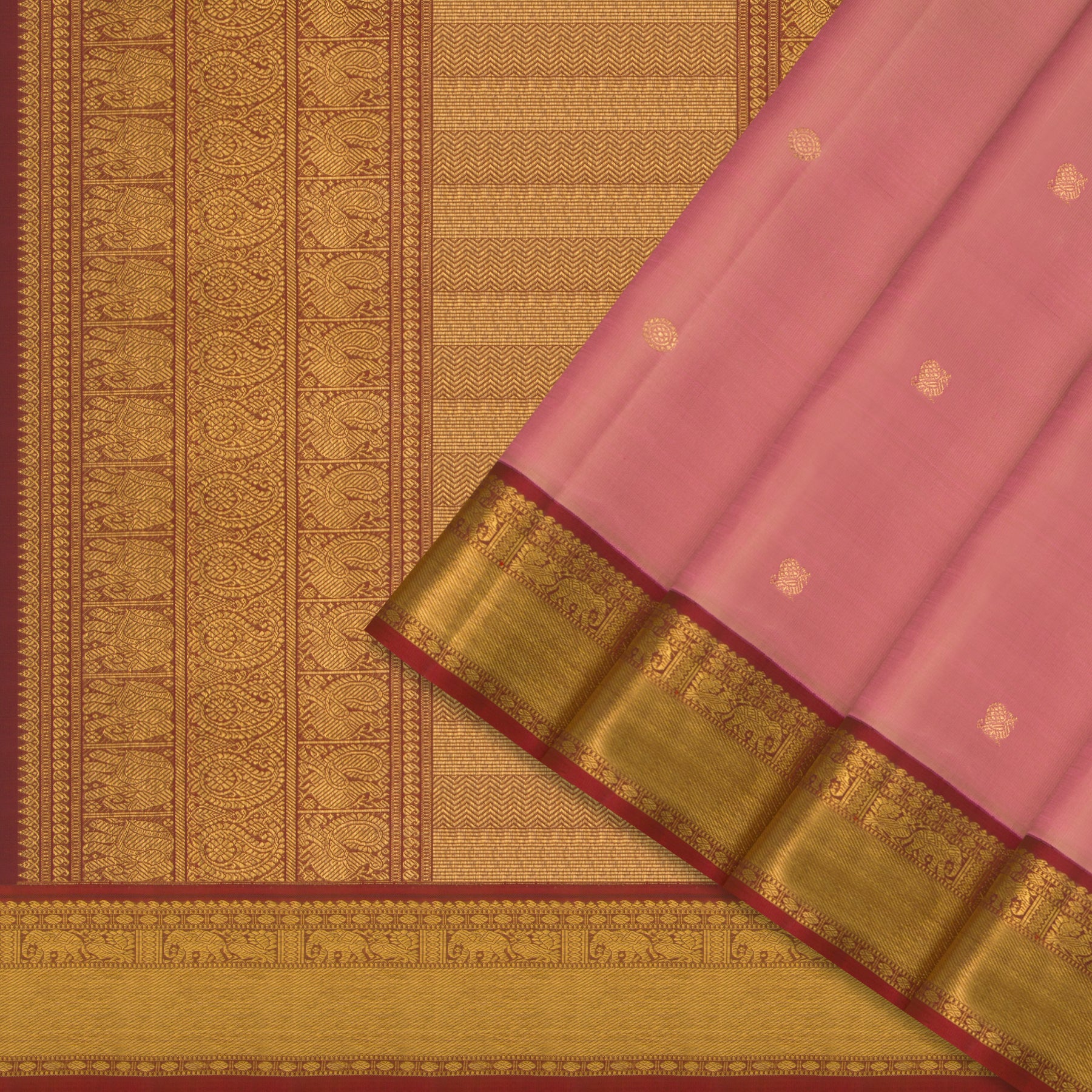 Kanakavalli Kanjivaram Silk Sari 25-110-HS001-03957 - Cover View 