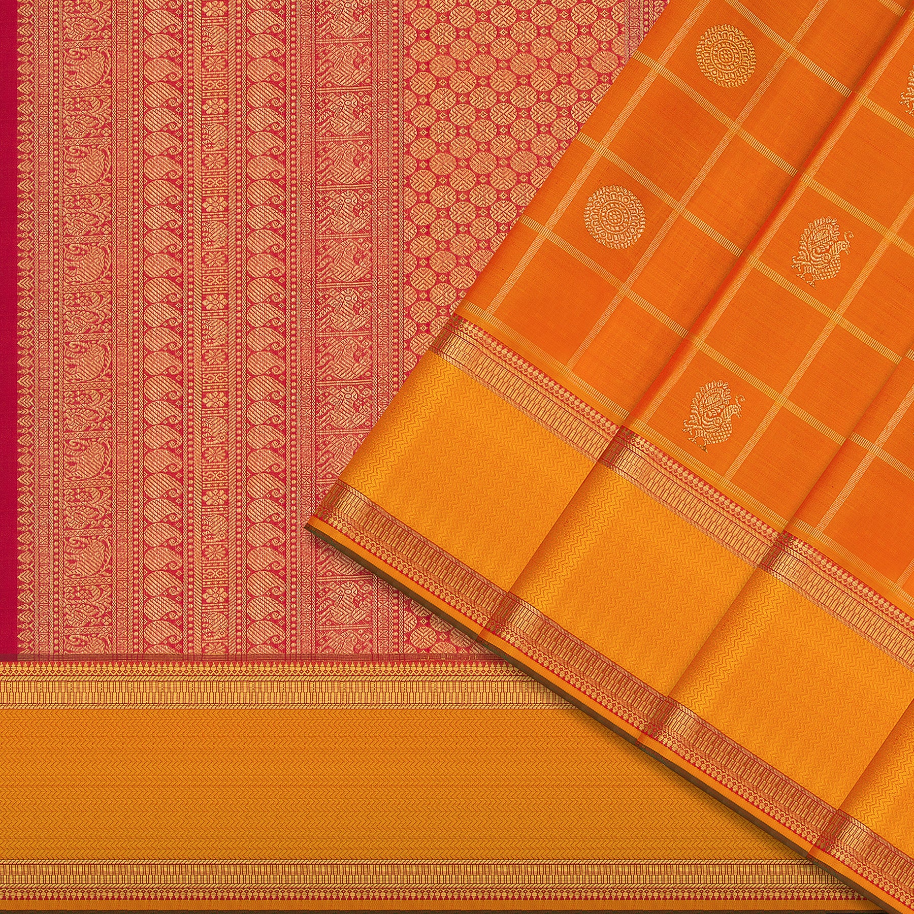 Kanakavalli Kanjivaram Silk Sari 25-110-HS001-03974 - Cover View