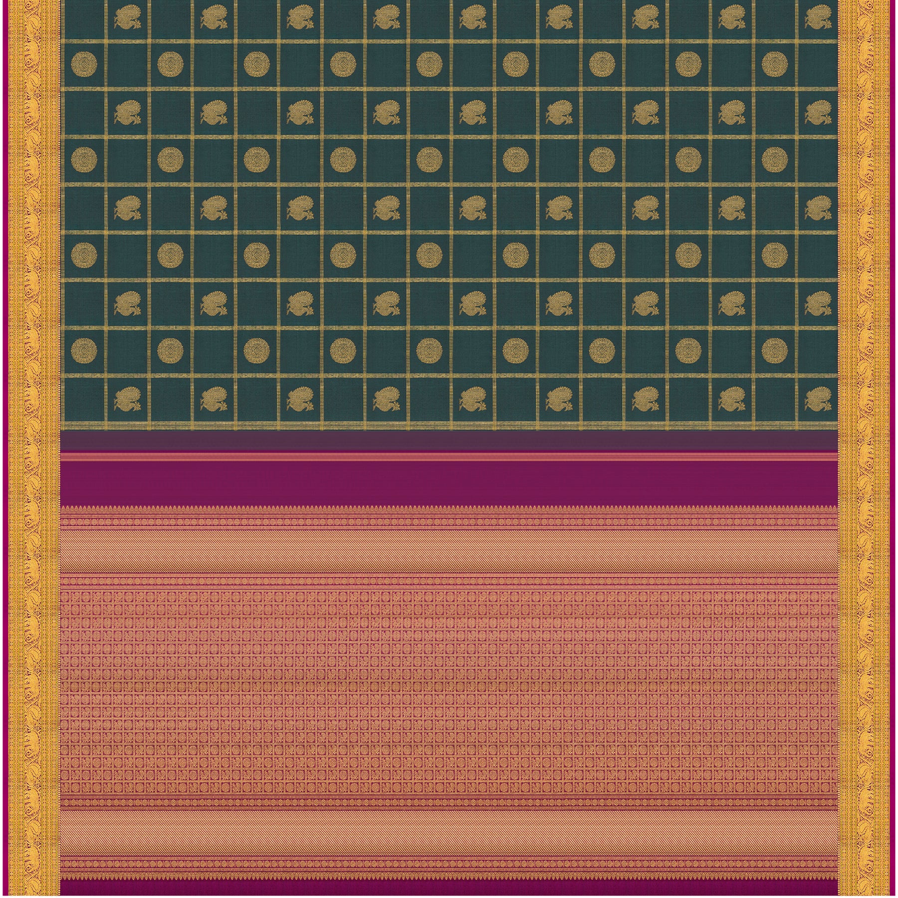 Kanakavalli Kanjivaram Silk Sari 25-110-HS001-04032 - Full View
