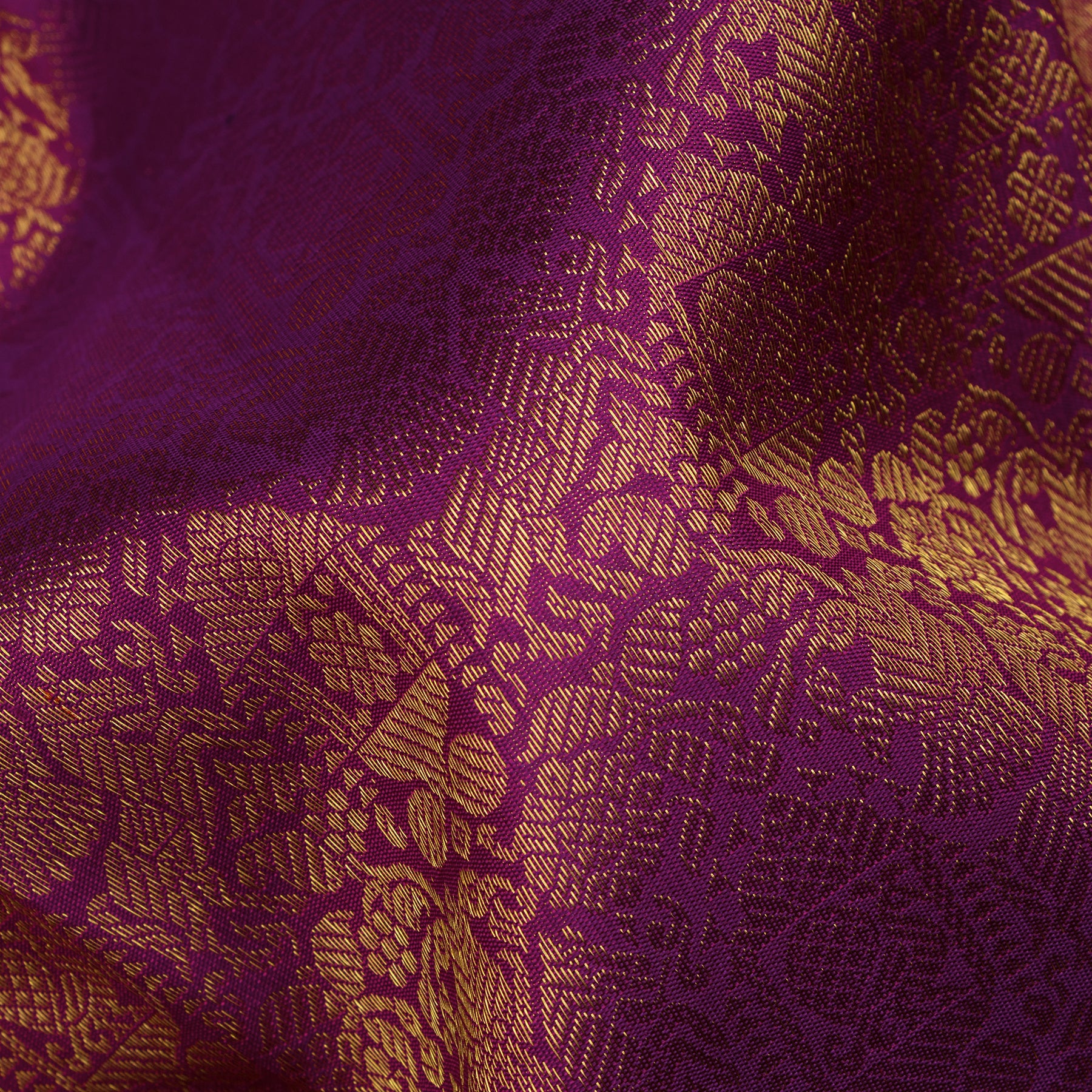 Kanakavalli Kanjivaram Silk Sari 25-110-HS001-04416 - Fabric View