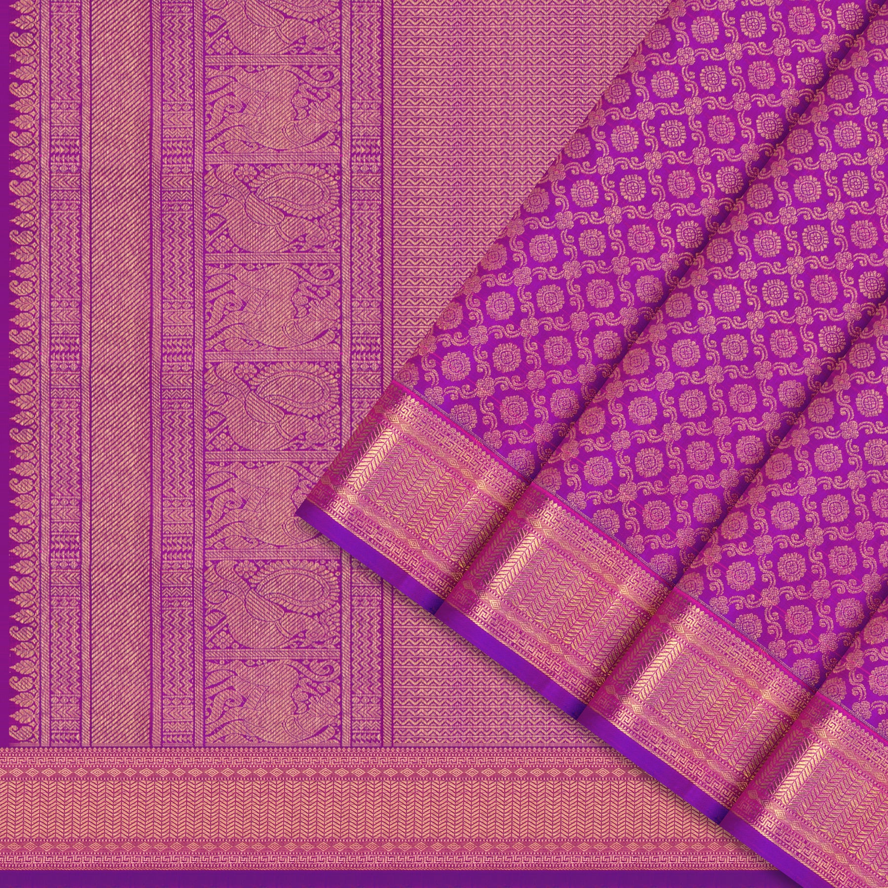 Kanakavalli Kanjivaram Silk Sari 25-110-HS001-04439 - Cover View