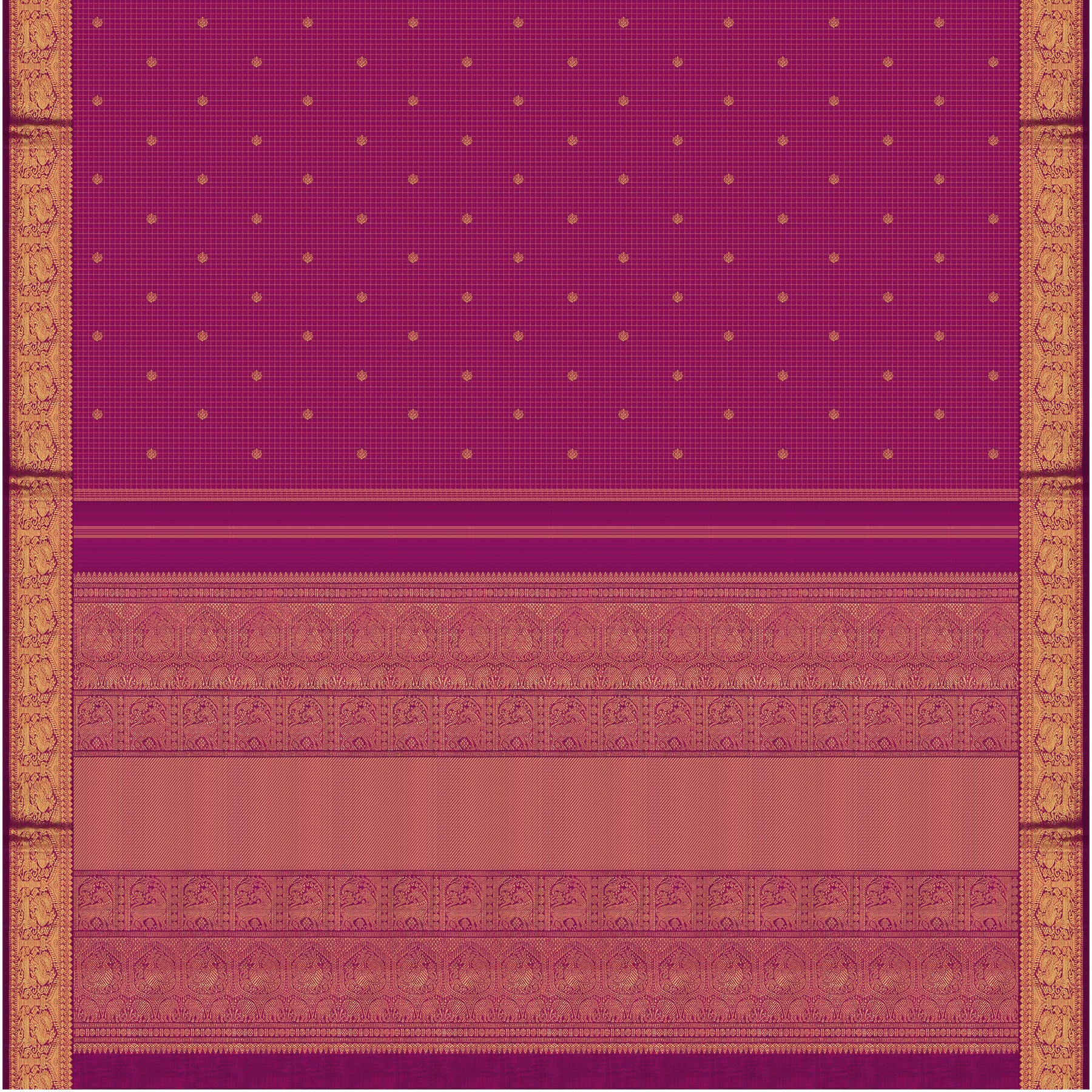 Kanakavalli Kanjivaram Silk Sari 25-110-HS001-04464 - Full View