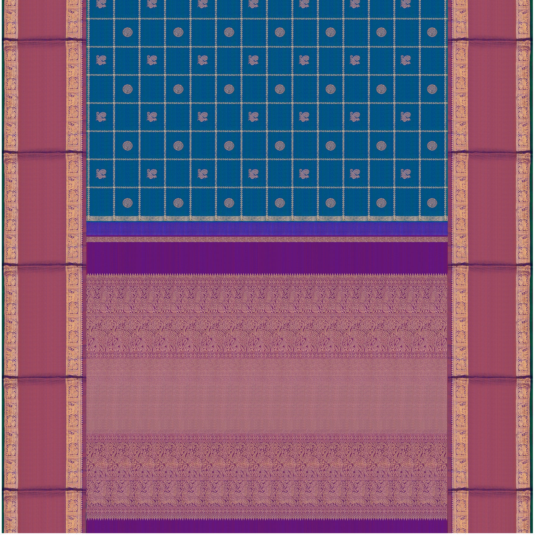 Kanakavalli Kanjivaram Silk Sari 25-110-HS001-04471 - Full View