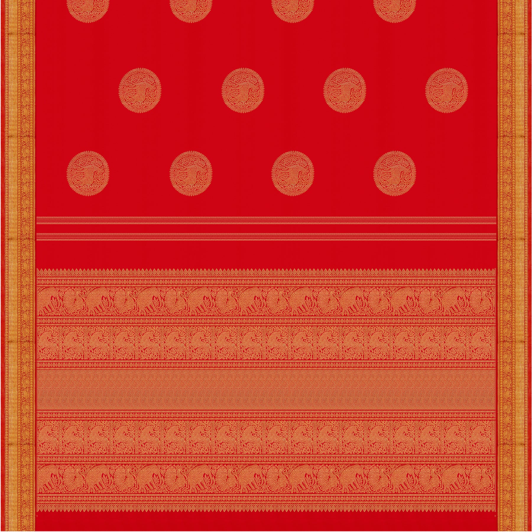 Kanakavalli Kanjivaram Silk Sari 25-110-HS001-04482 - Fabric View