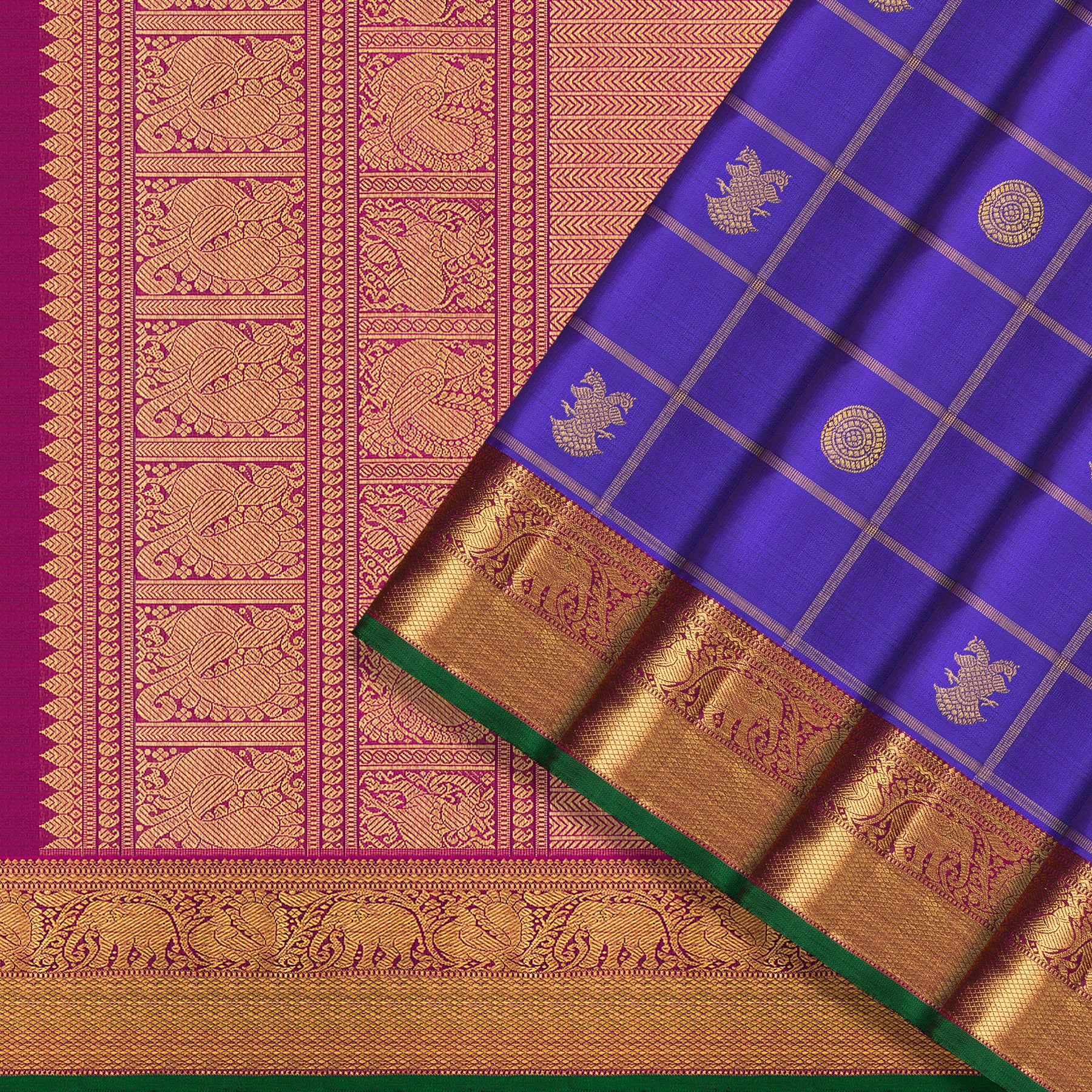 Kanakavalli Kanjivaram Silk Sari 25-110-HS001-05578 - Cover View