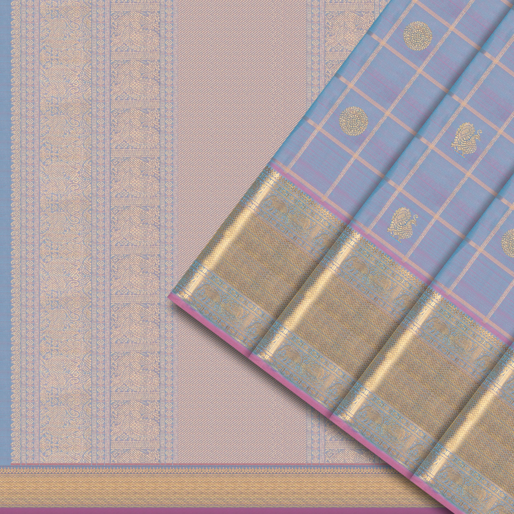 Kanakavalli Kanjivaram Silk Sari 25-110-HS001-05587 - Cover View