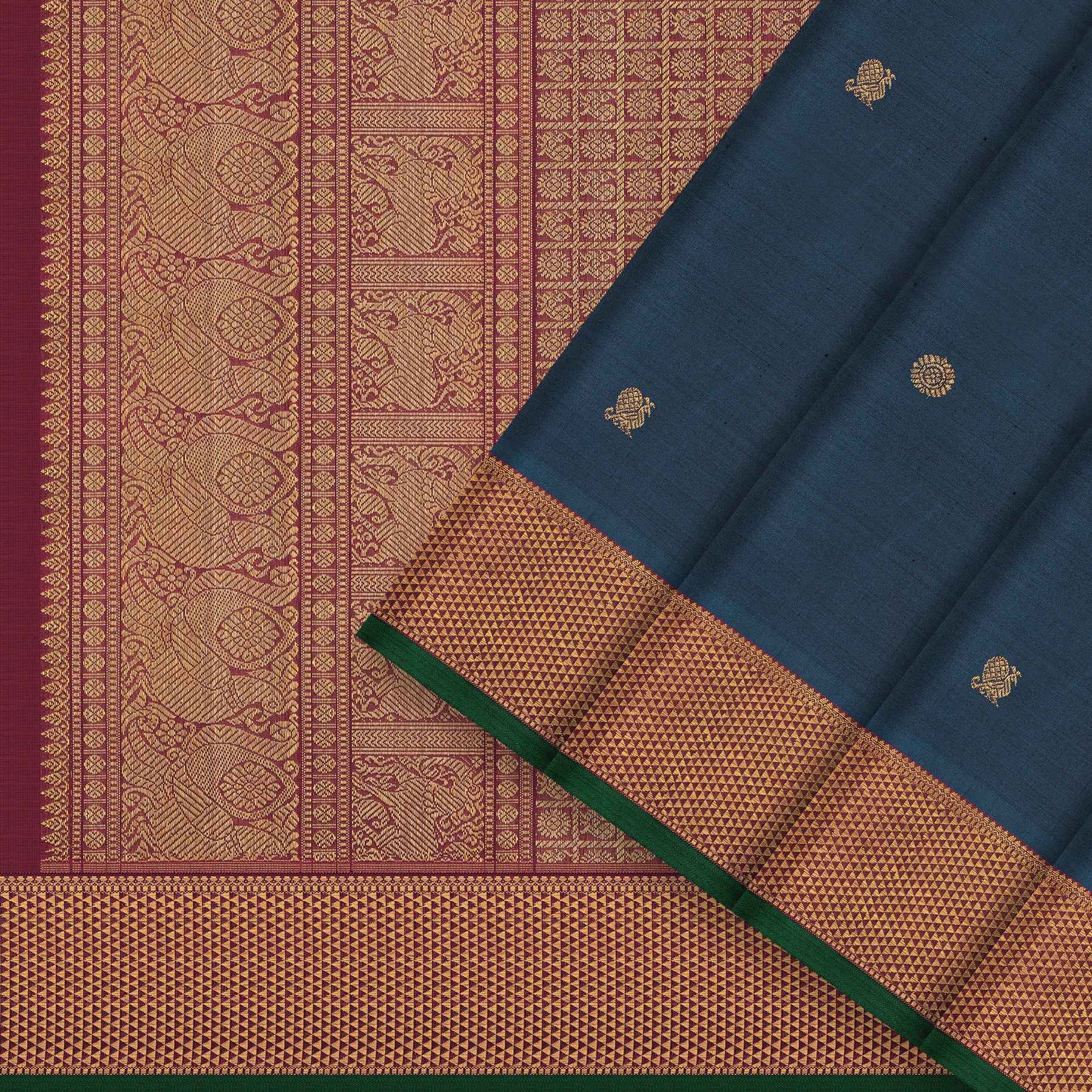 Kanakavalli Kanjivaram Silk Sari 25-110-HS001-05617 - Cover View