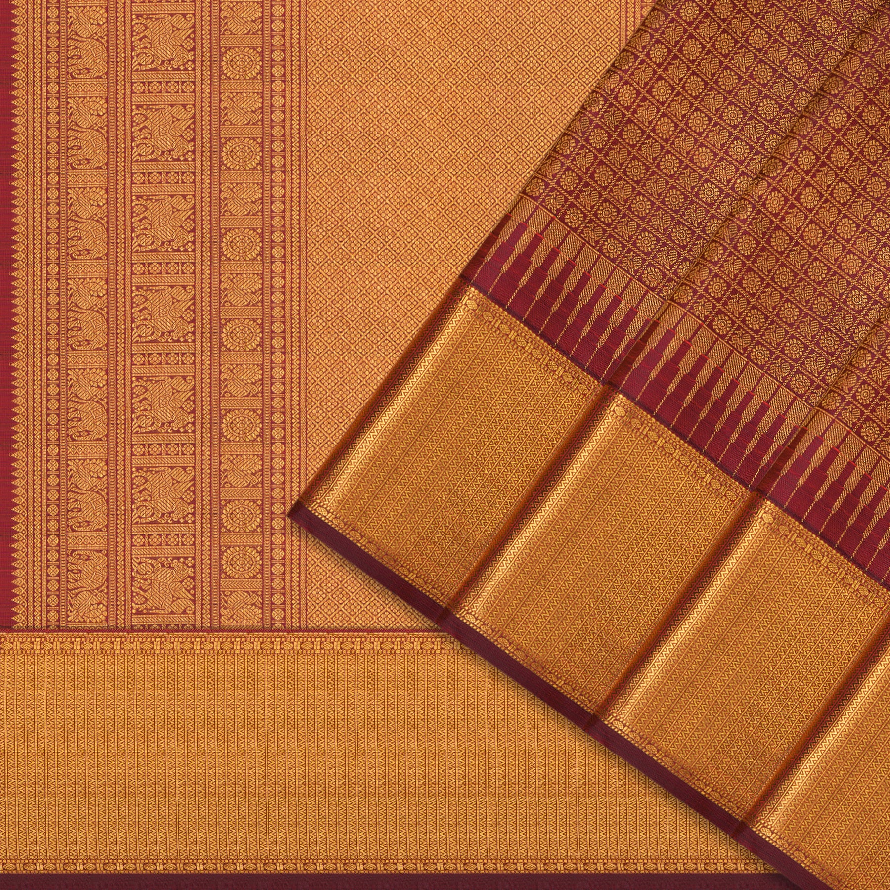 Kanakavalli Kanjivaram Silk Sari 25-110-HS001-05628 - Cover View