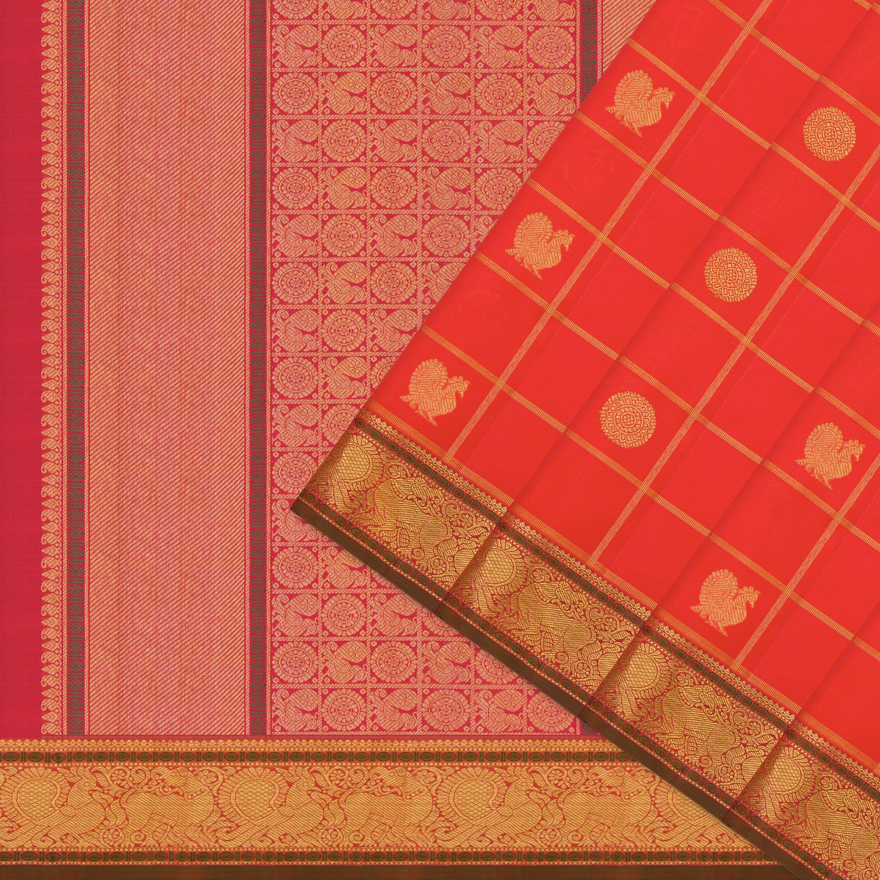 Kanakavalli Kanjivaram Silk Sari 25-110-HS001-06180 - Cover View